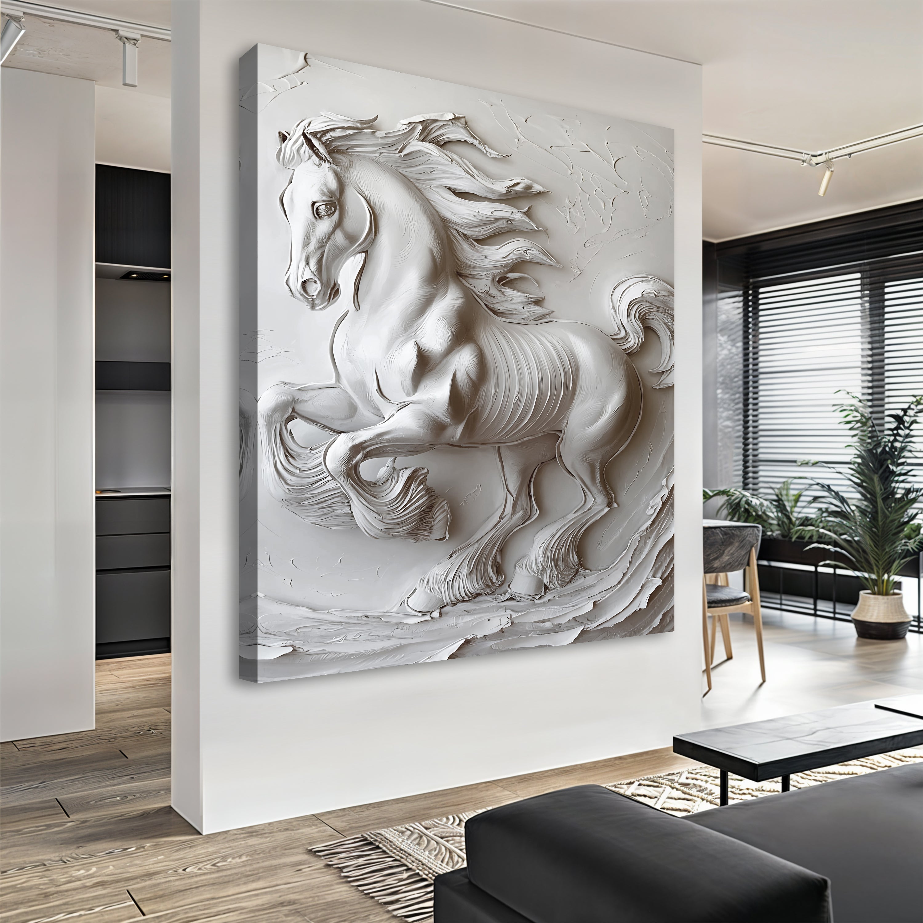 3D Minimalist Horse Wall Art on sale at MyriadMart