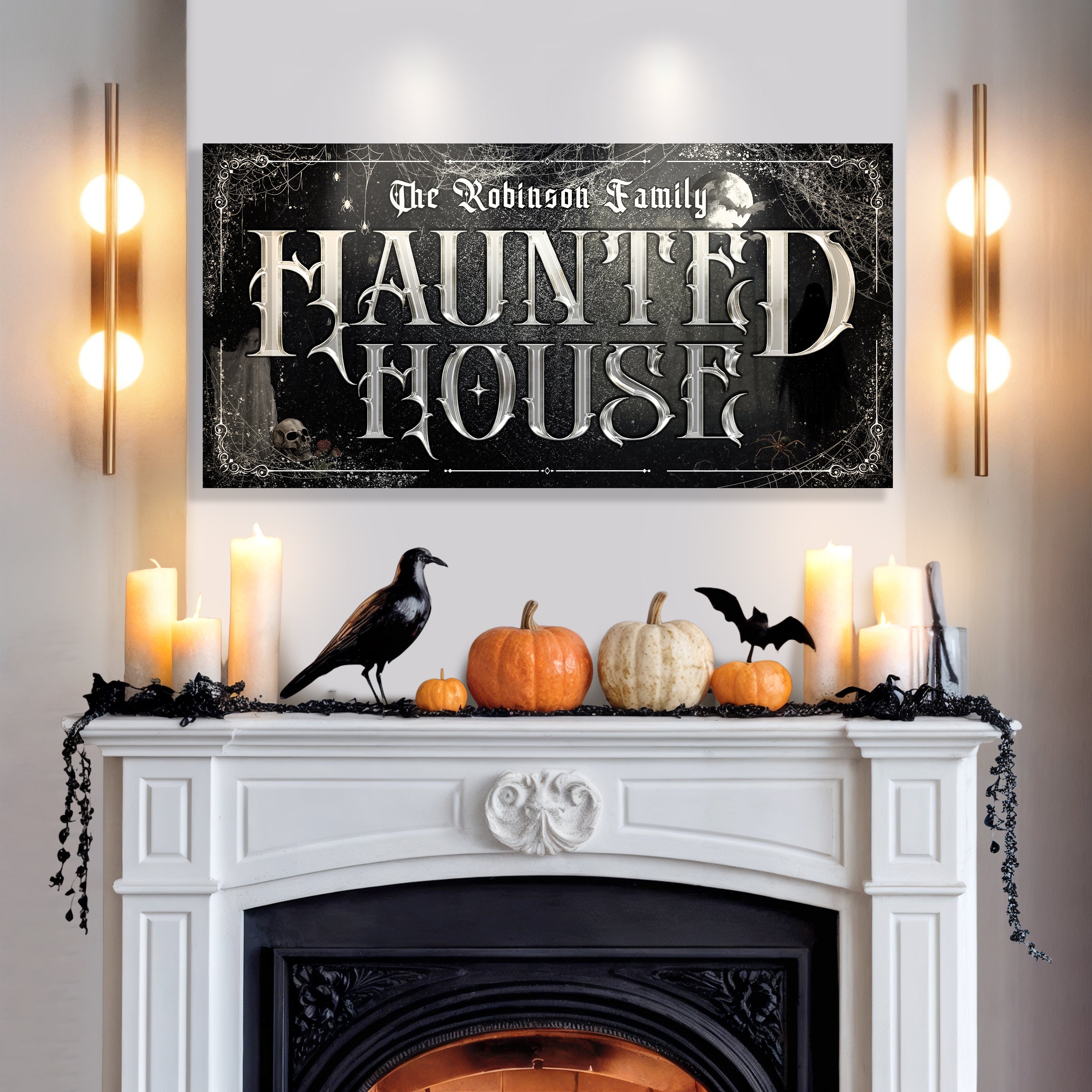 Personalized Haunted House Halloween Sign III on sale at MyriadMart