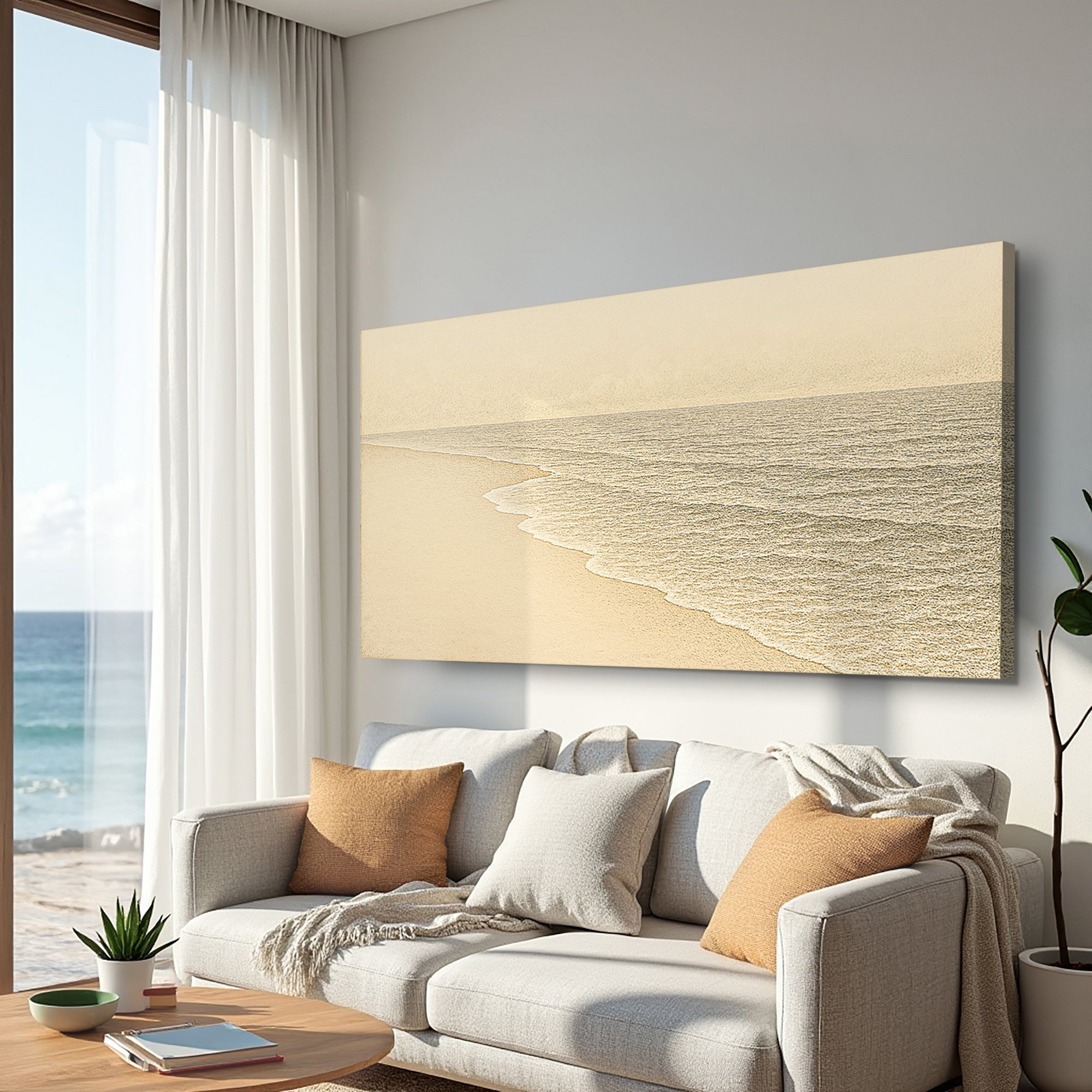Beach Shoreline Coastal Wall Art III on sale at MyriadMart