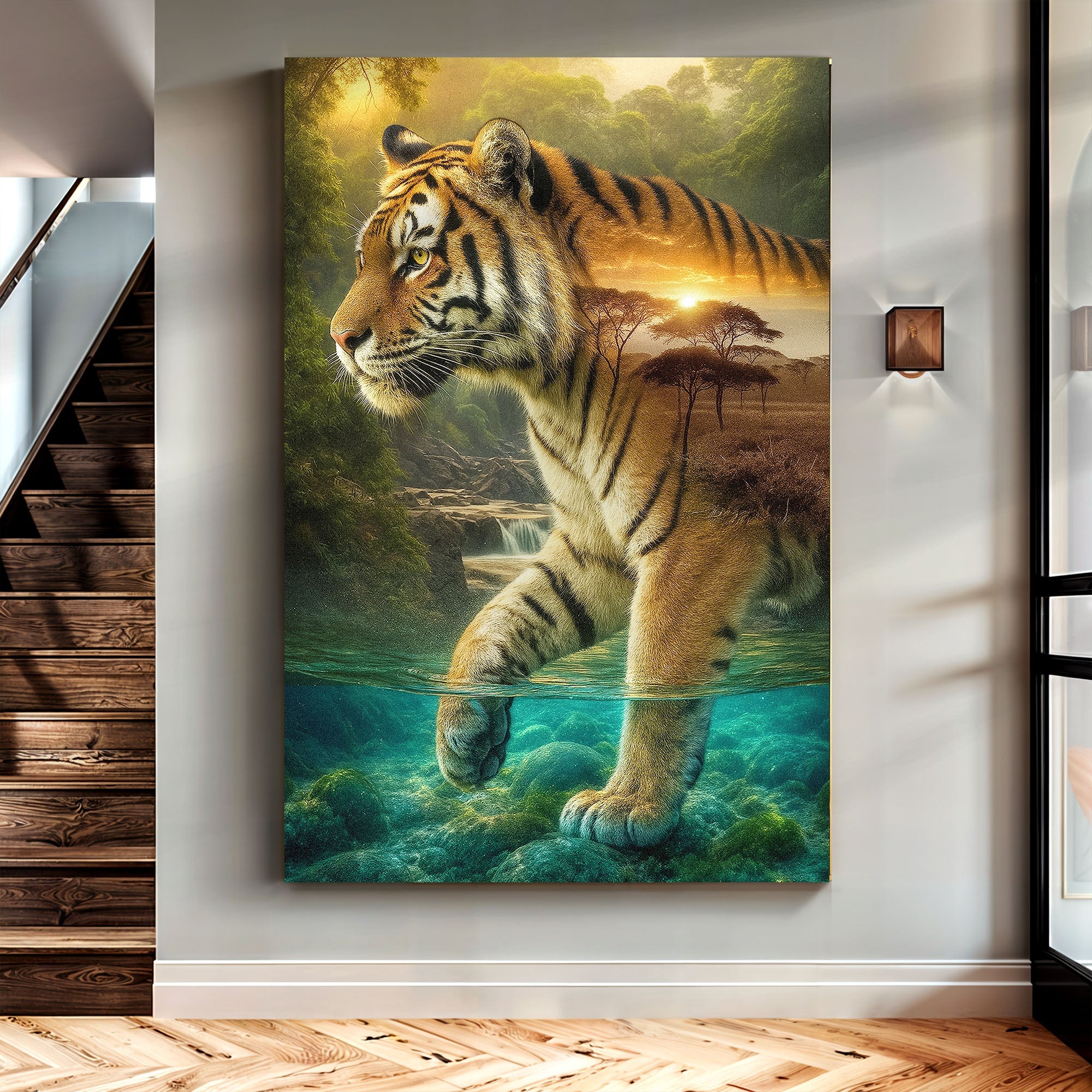 Tiger's Allegory Wall Art on sale at MyriadMart