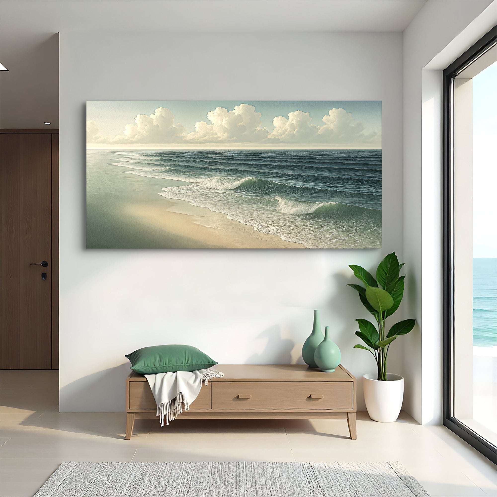 Beach Shoreline Coastal Wall Art VI on sale at MyriadMart