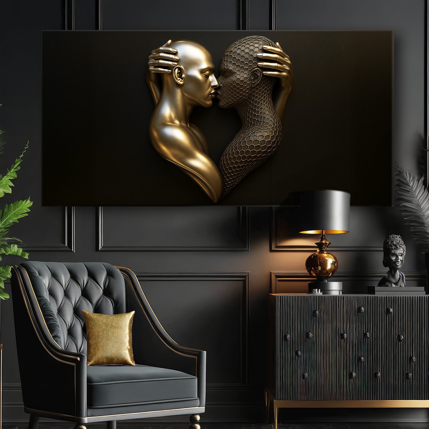 Eternal Love Figure Abstract Wall Art V on sale at MyriadMart