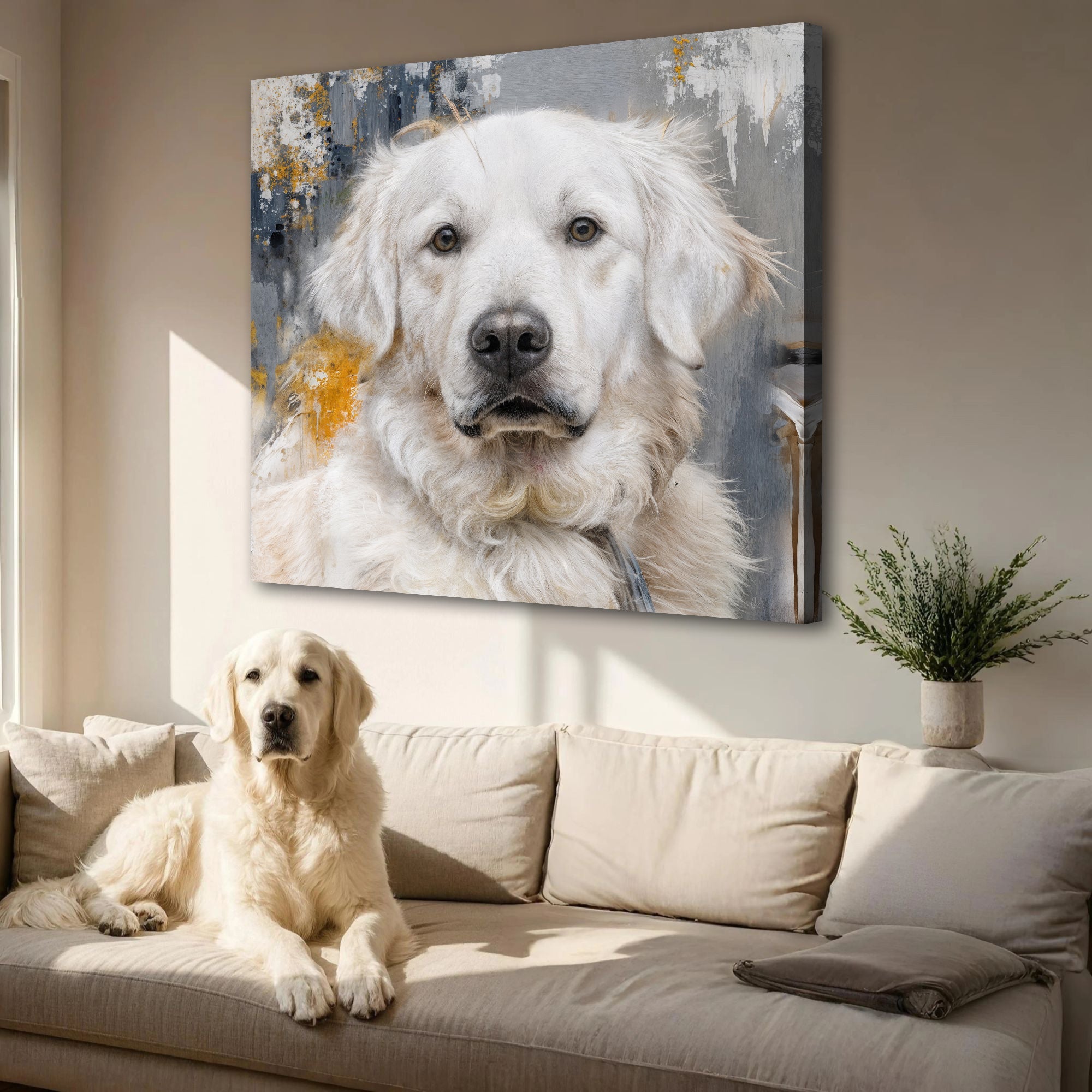 Customized Pet Portrait Abstract Wall Art on sale at MyriadMart