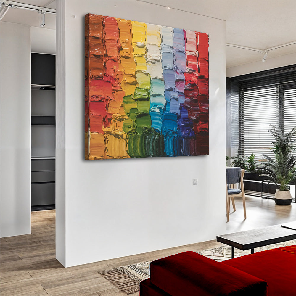 Chroma Flow Impasto Wall Art on sale at MyriadMart