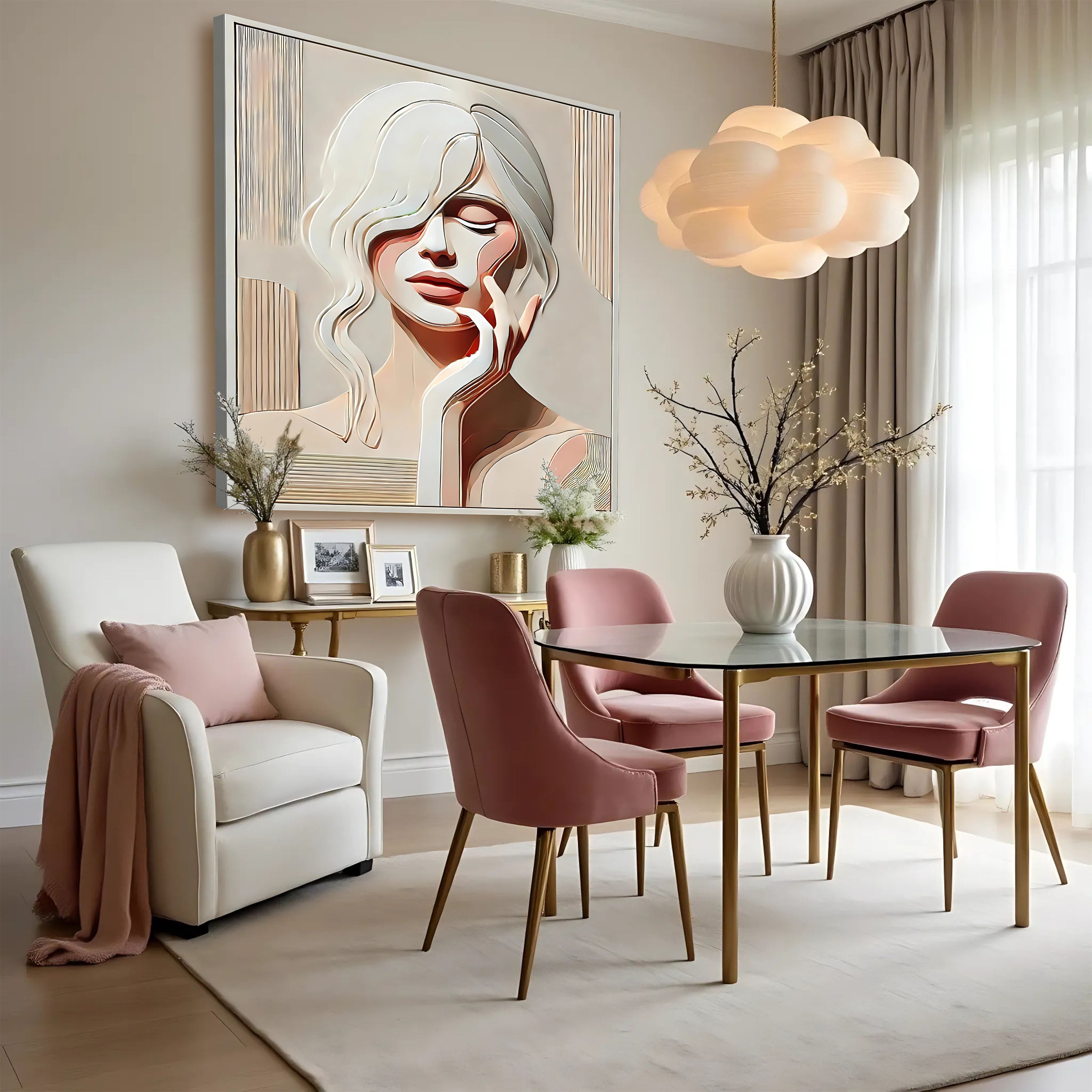 Whispered Contours Abstract Wall Art on sale at MyriadMart