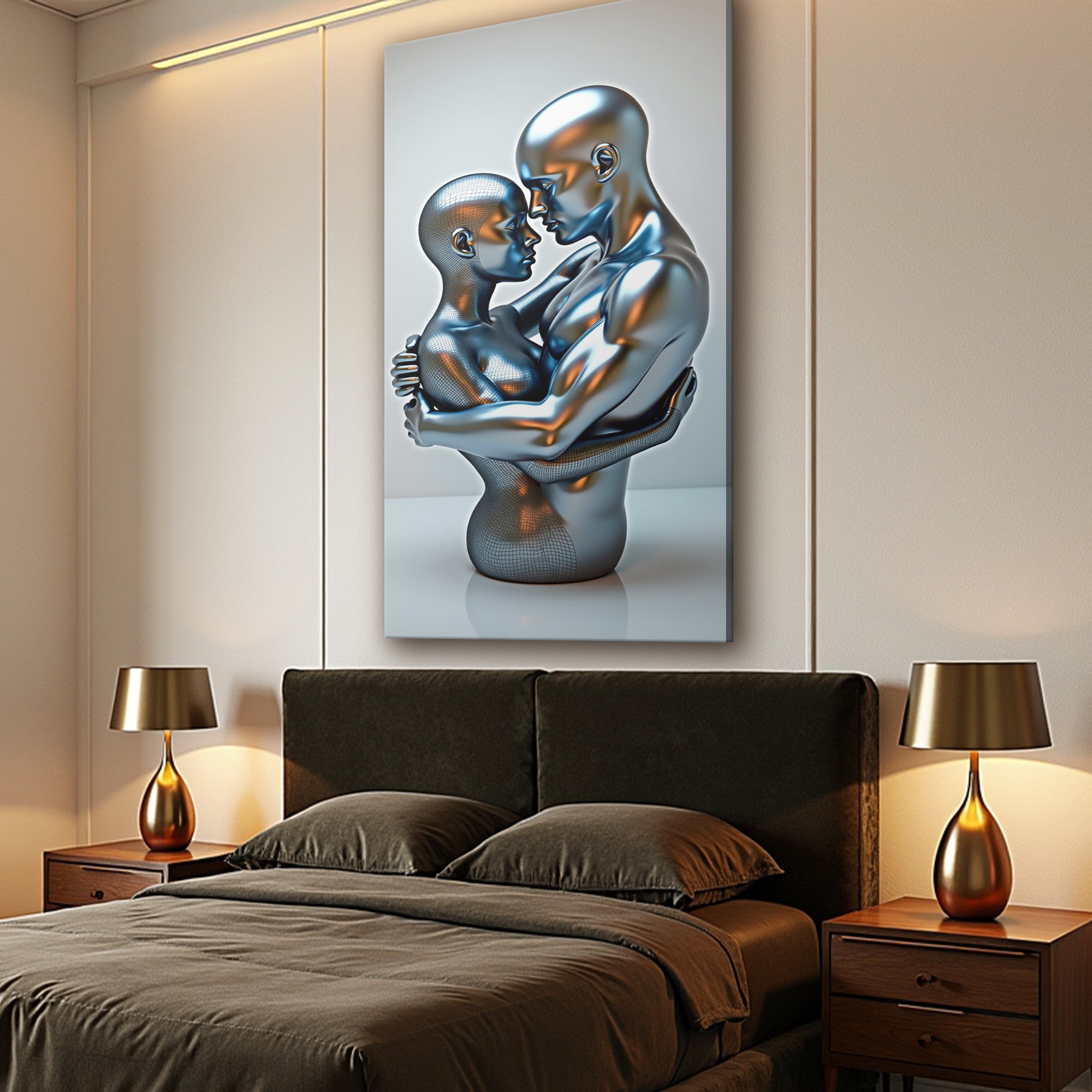 Eternal Love Figure Abstract Wall Art II on sale at MyriadMart