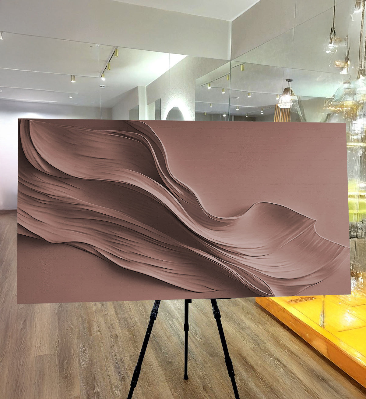 Warm Terracotta Minimalist Wall Art on sale at MyriadMart