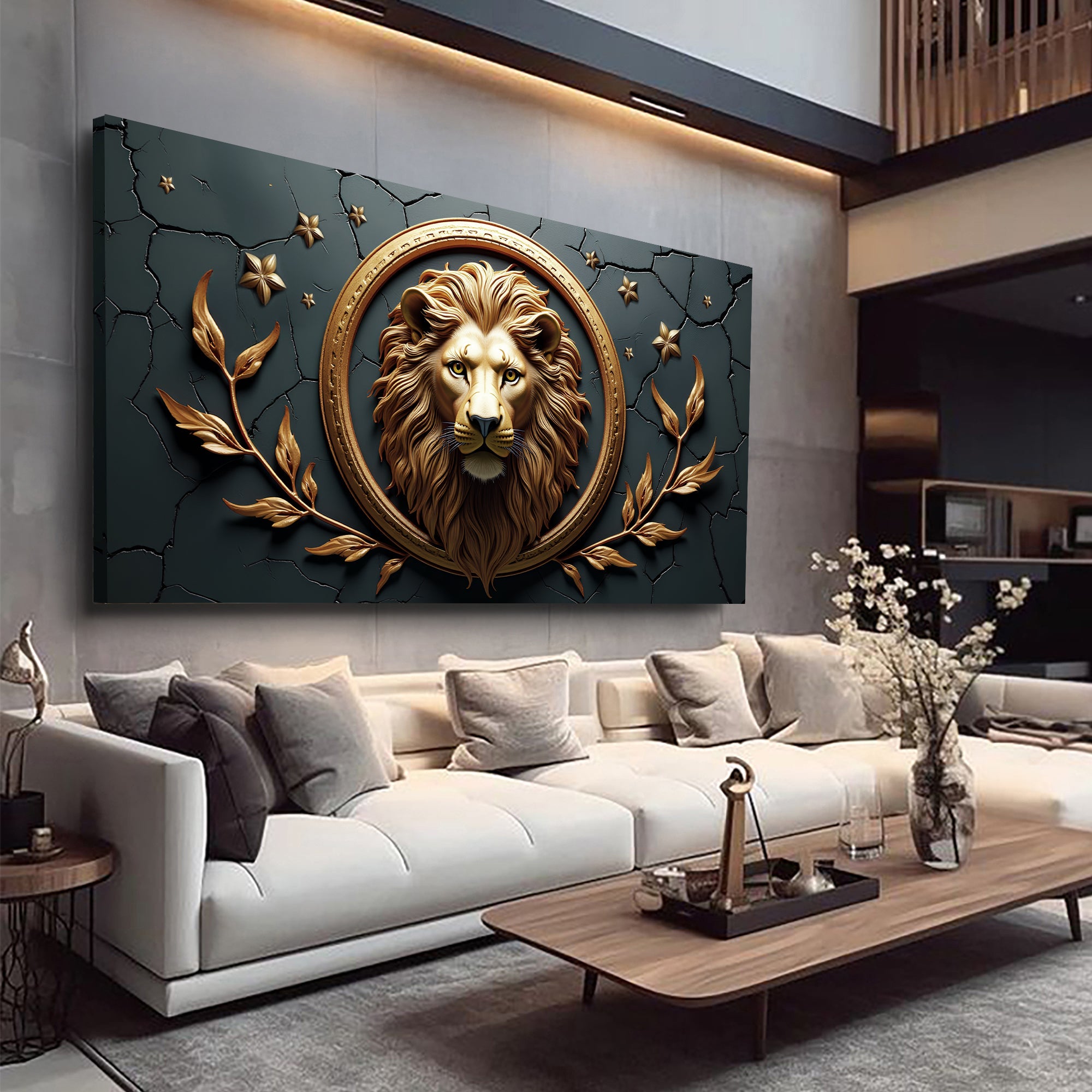 3D Majestic Lion Wall Art on sale at MyriadMart