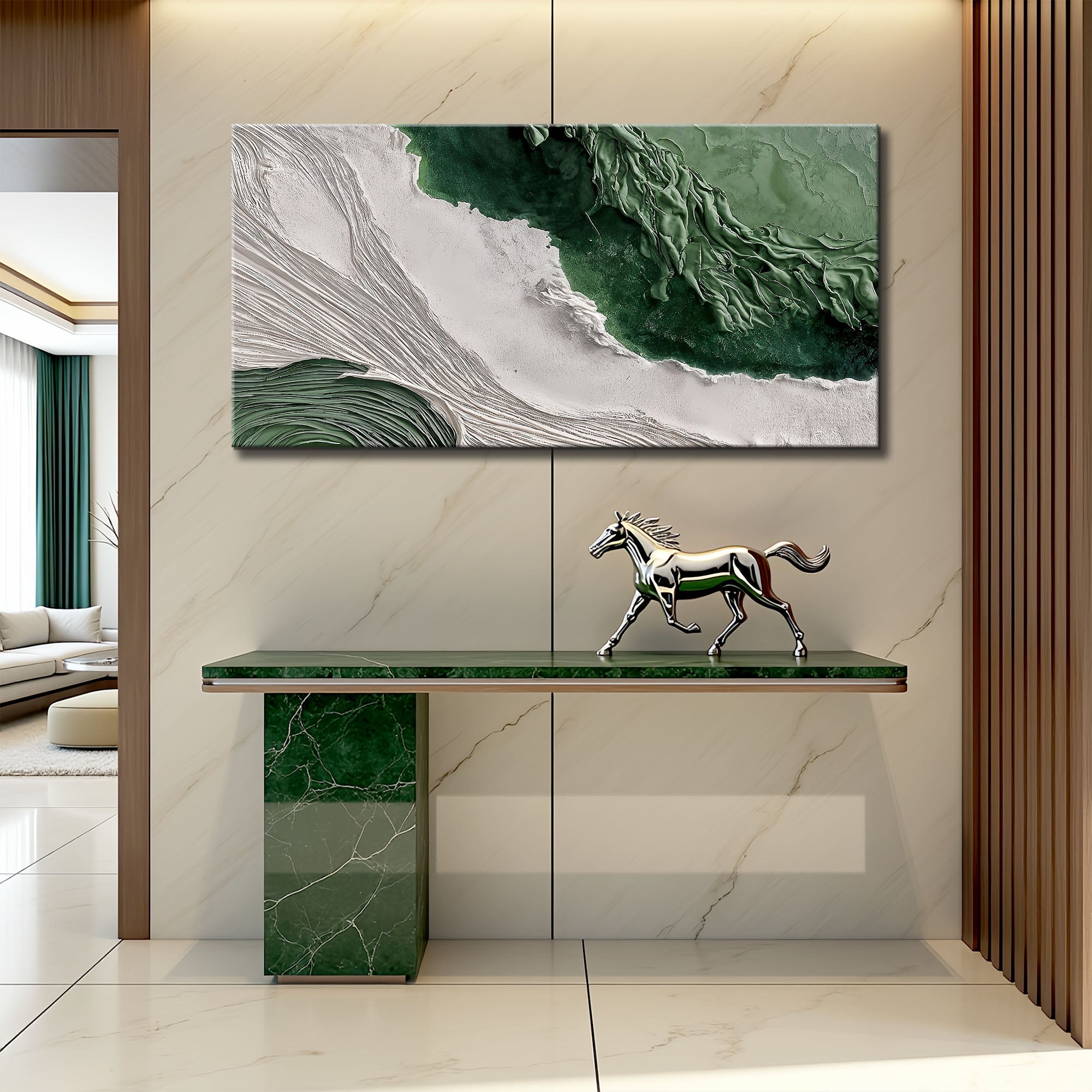 Green Rivers Abstract Wall Art II on sale at MyriadMart