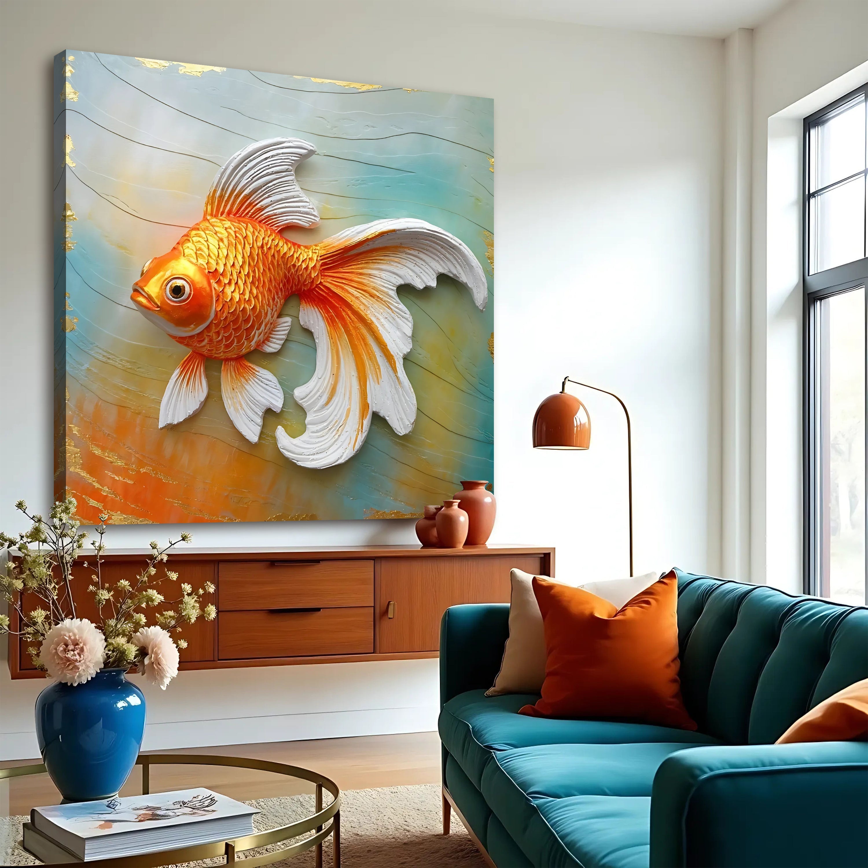 3D Goldfish Wall Art on sale at MyriadMart