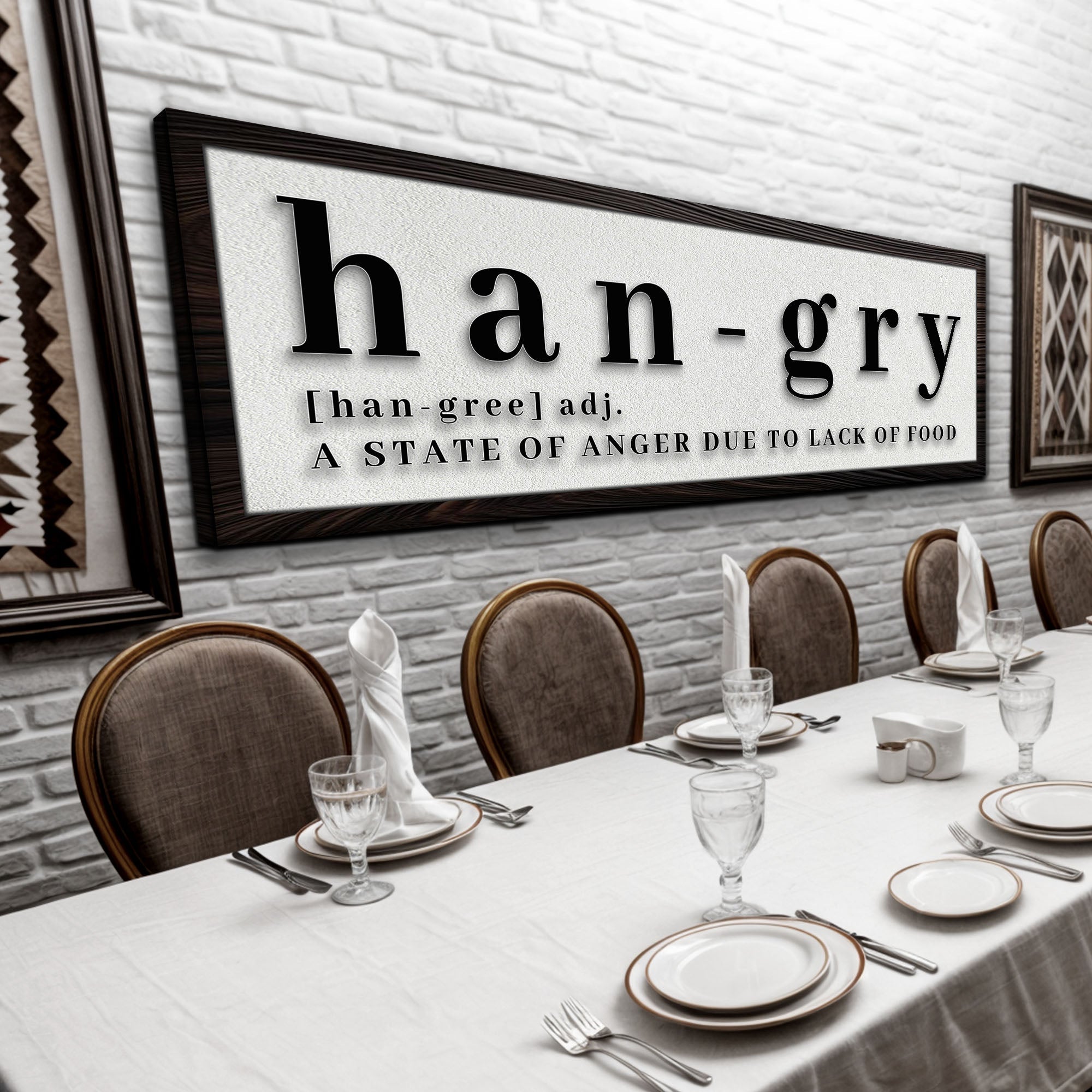 Hangry Kitchen Sign on sale at MyriadMart