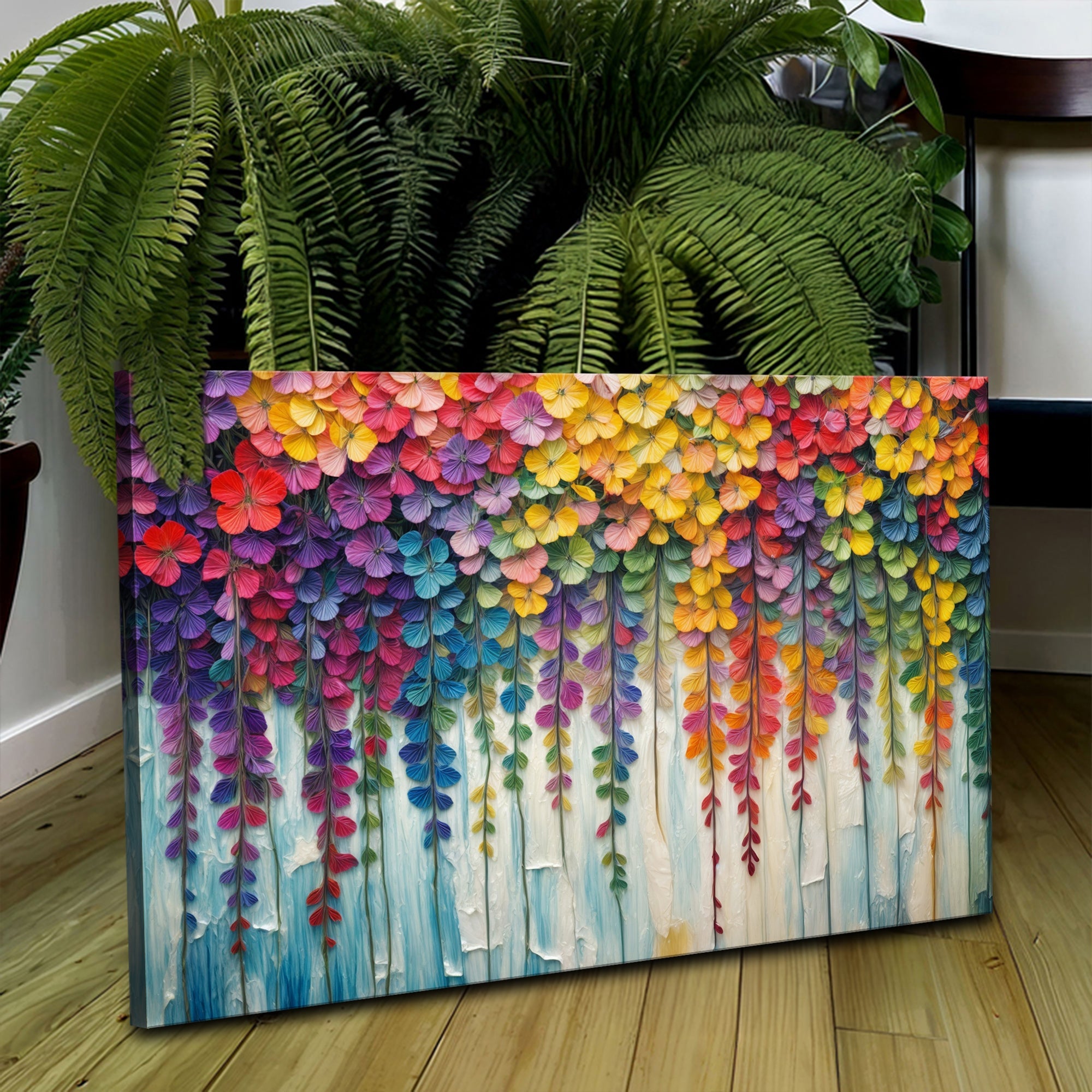 Cascade of Colors Impasto Wall Art on sale at MyriadMart