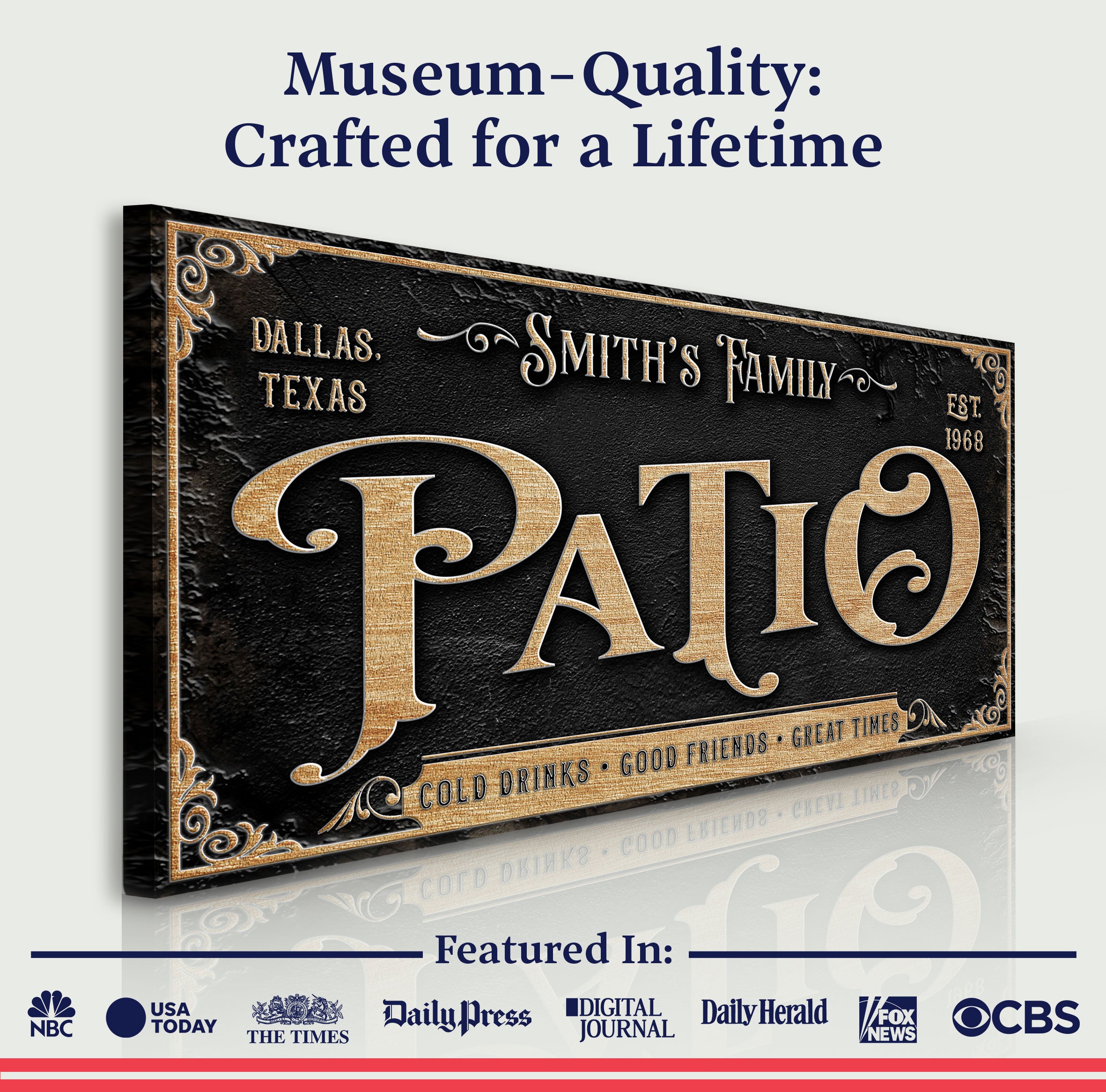 Personalized Patio Sign II on sale at MyriadMart
