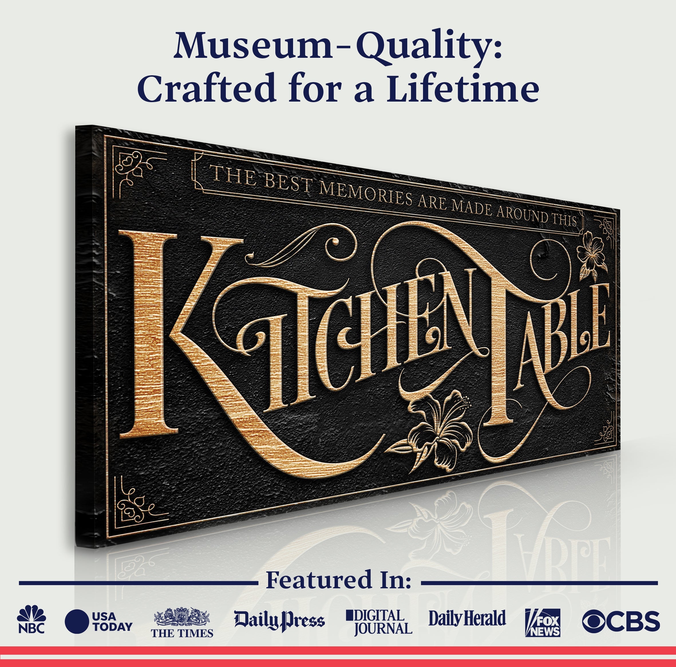 Kitchen Table Sign on sale at MyriadMart