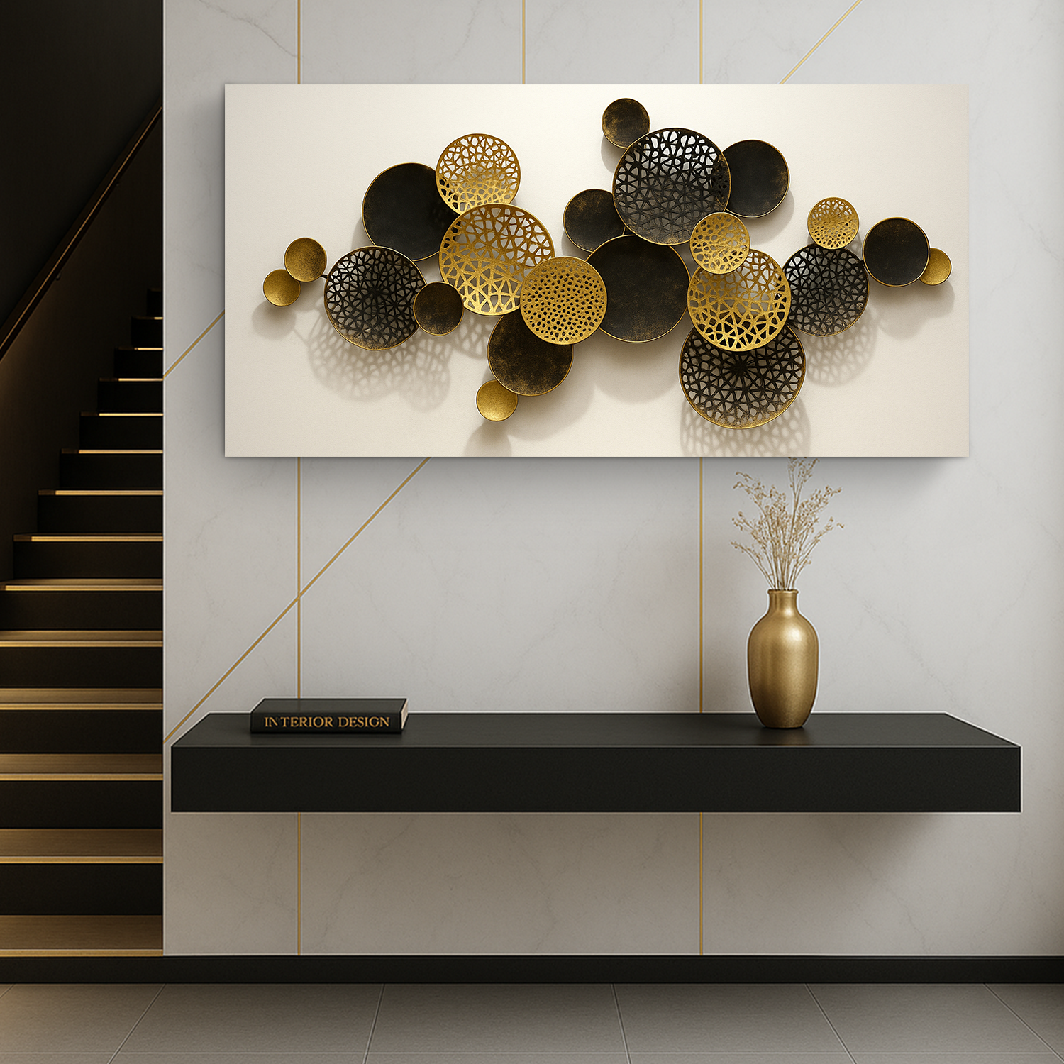 Lotus Leaf Abstract Wall Art V on sale at MyriadMart