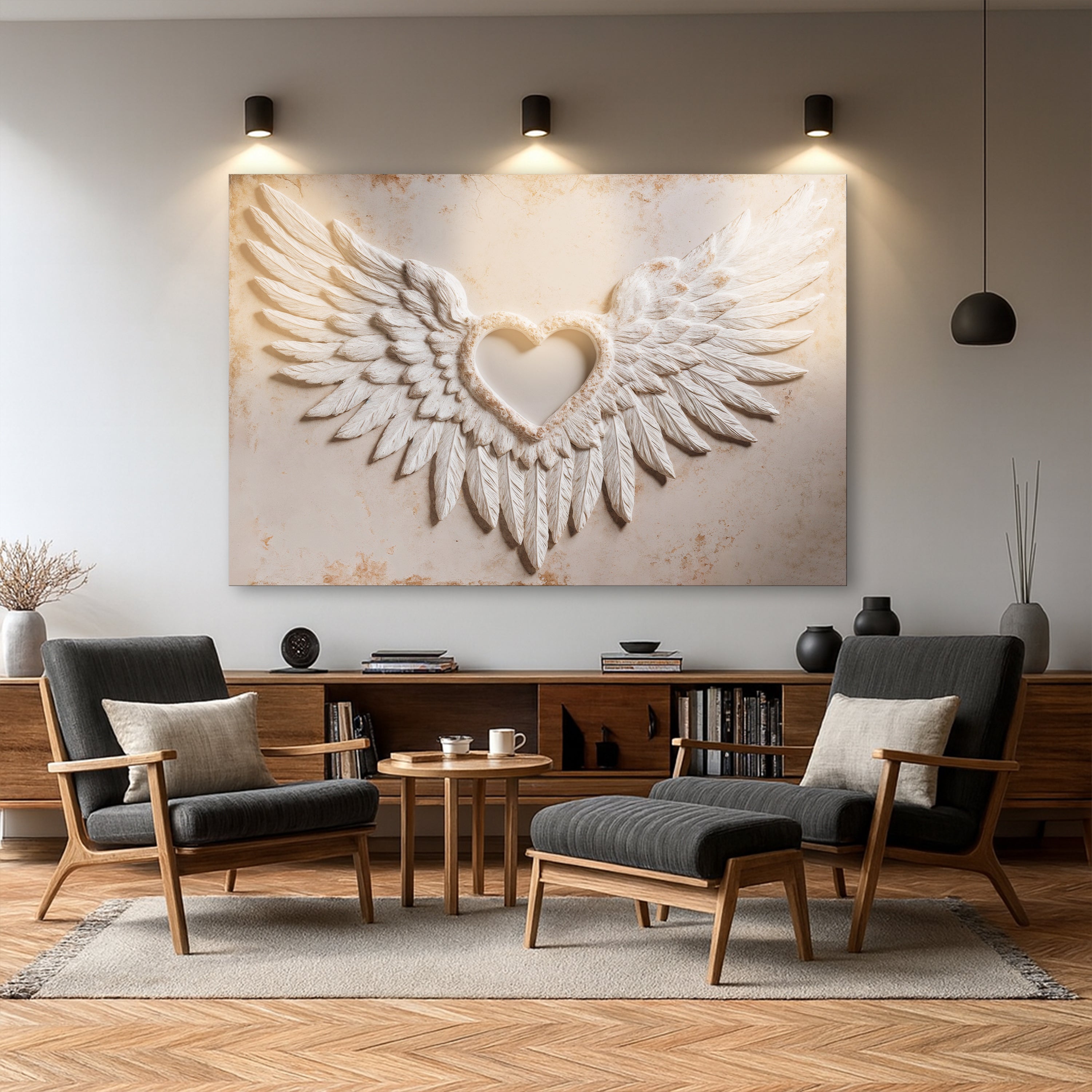Wings of Love Abstract Wall Art II on sale at MyriadMart