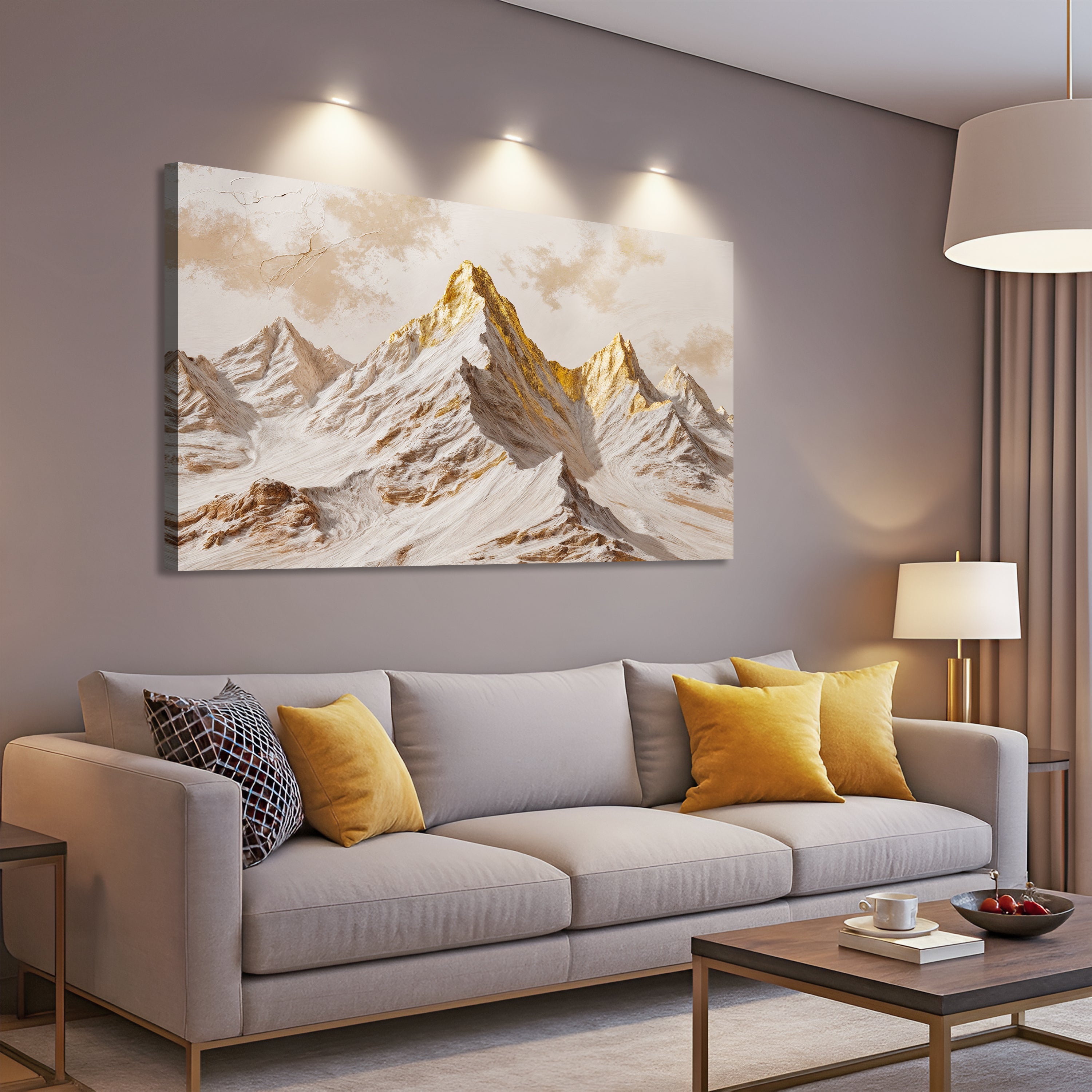 Golden Peaks Wall Art on sale at MyriadMart