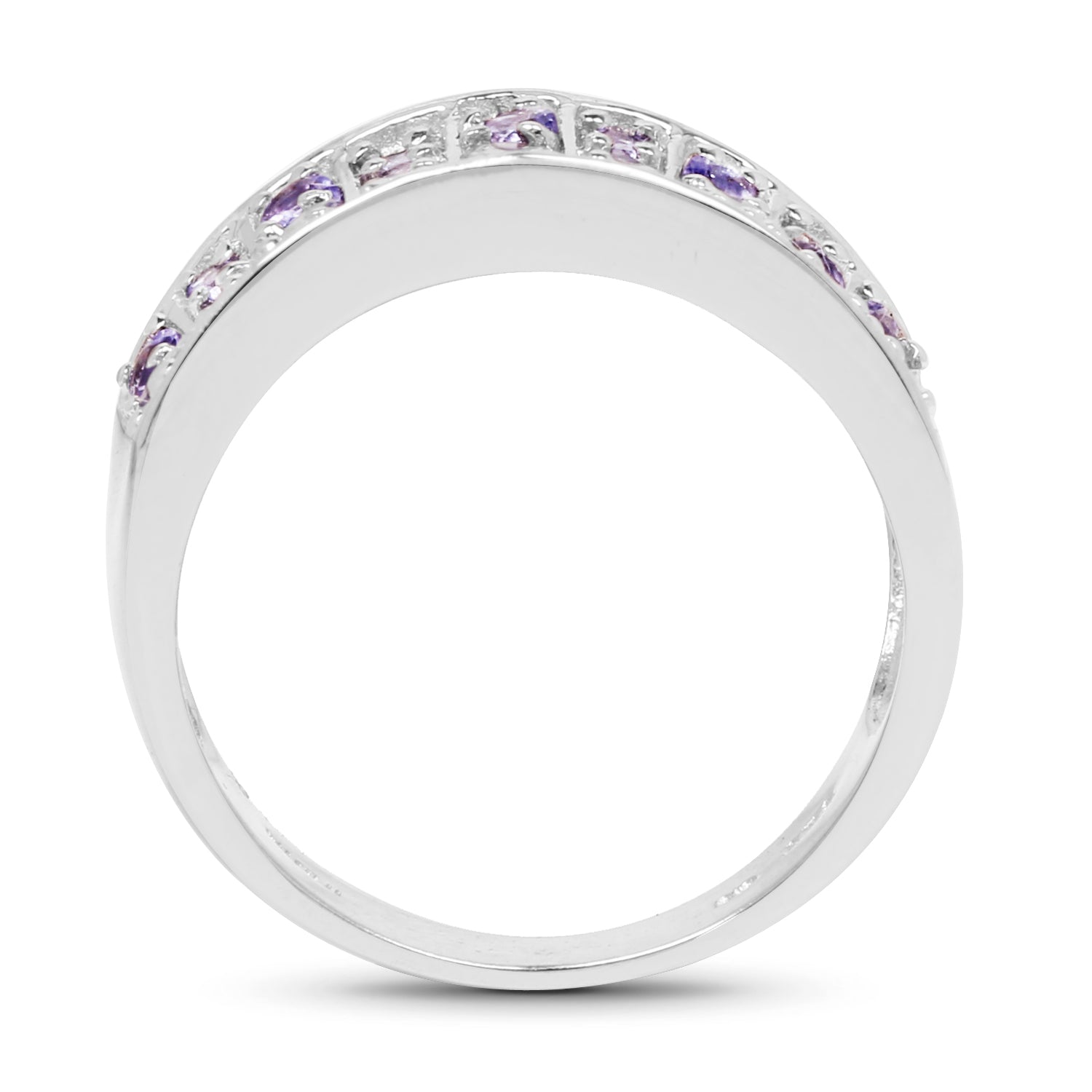 1.23 Carat Genuine Tanzanite .925 Sterling Silver Ring on sale at MyriadMart