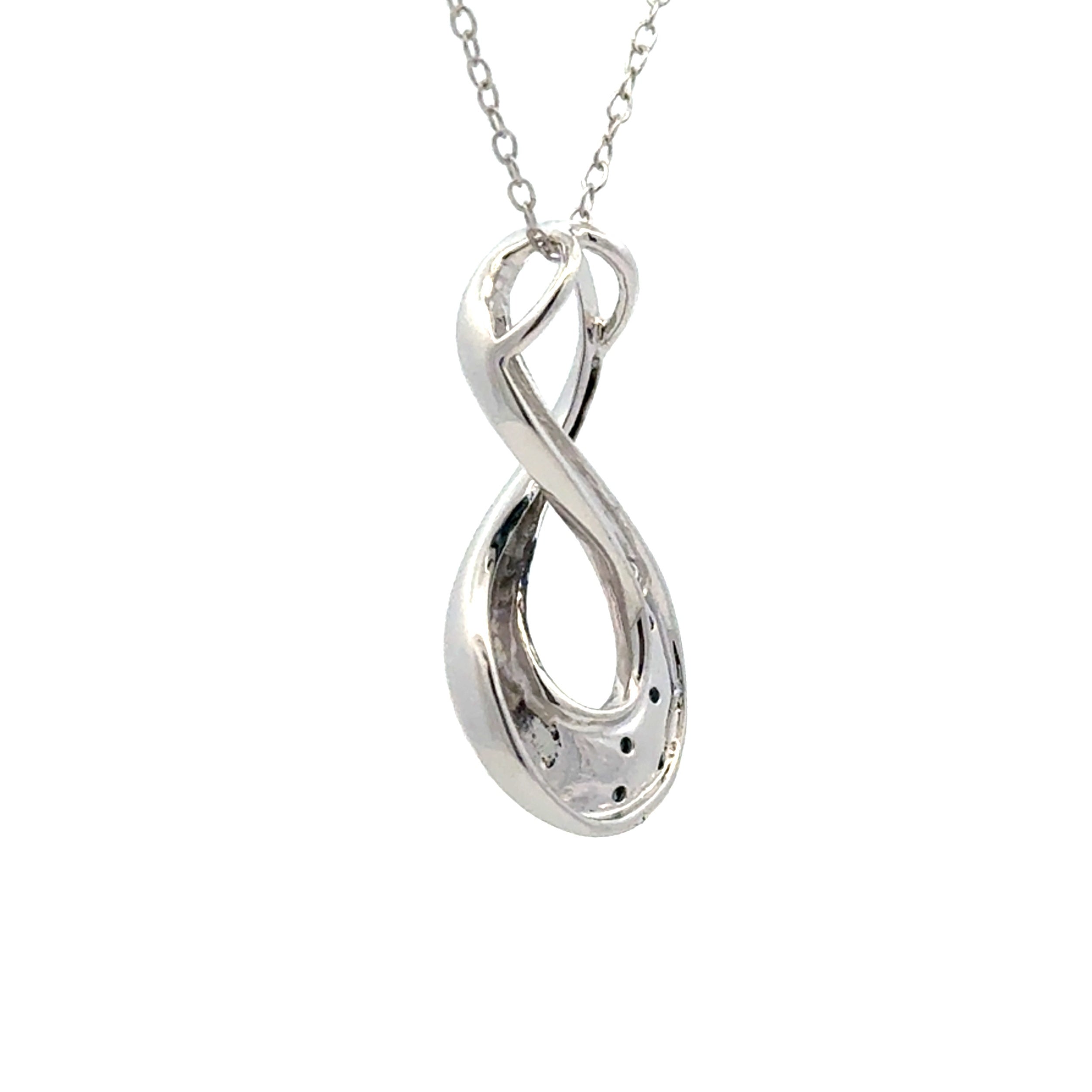 Natural .03ct Diamond Fashion Pendants Sterling Silver on sale at MyriadMart
