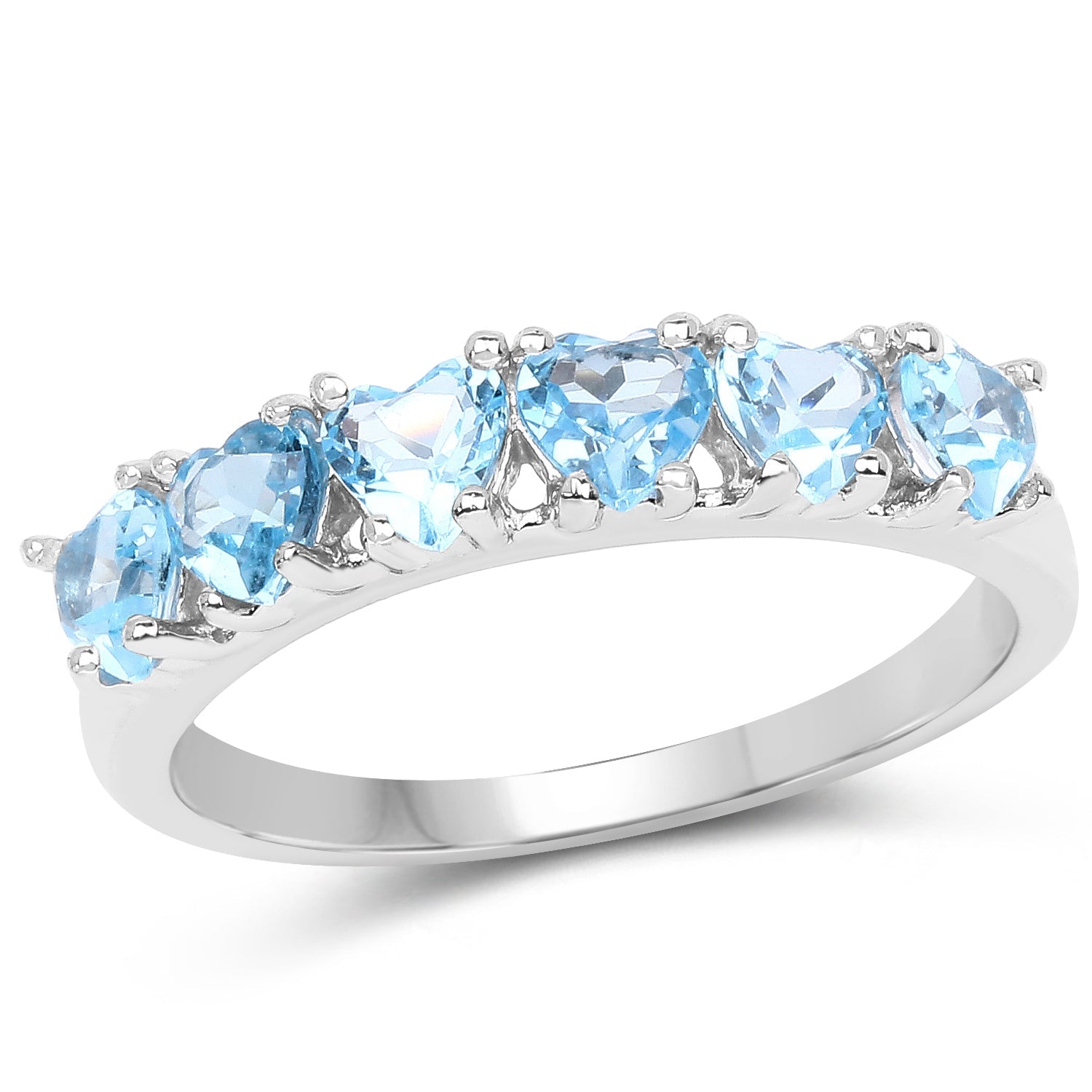 1.68 Carat Genuine Swiss Blue Topaz .925 Sterling Silver Ring on sale at MyriadMart