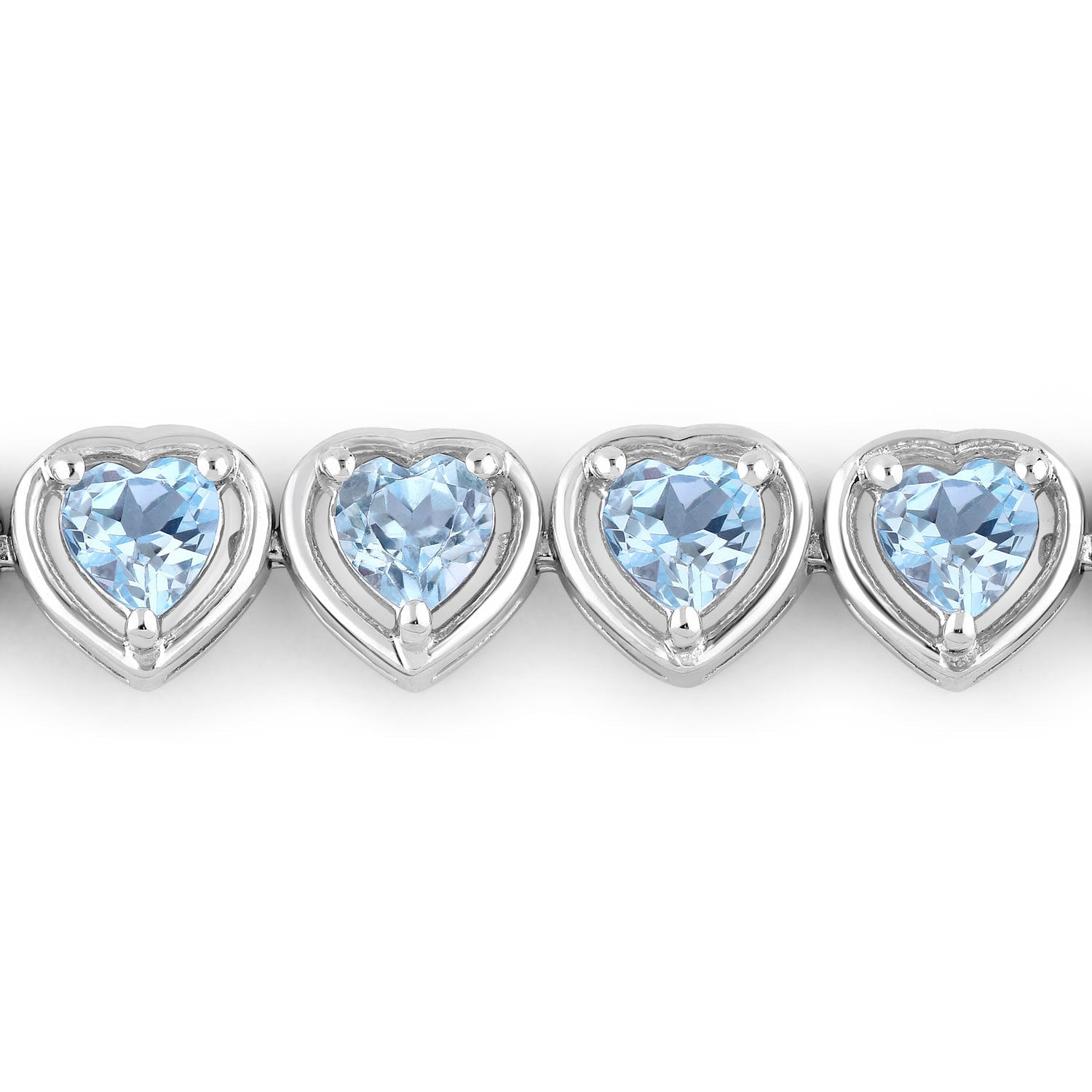 10.50 Carat Genuine Blue Topaz .925 Sterling Silver Bracelet on sale at MyriadMart