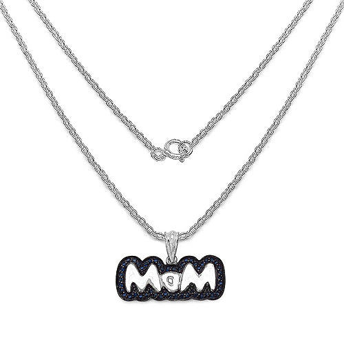 1.02 Carat Genuine Blue Sapphire .925 Sterling Silver Pendant on sale at MyriadMart