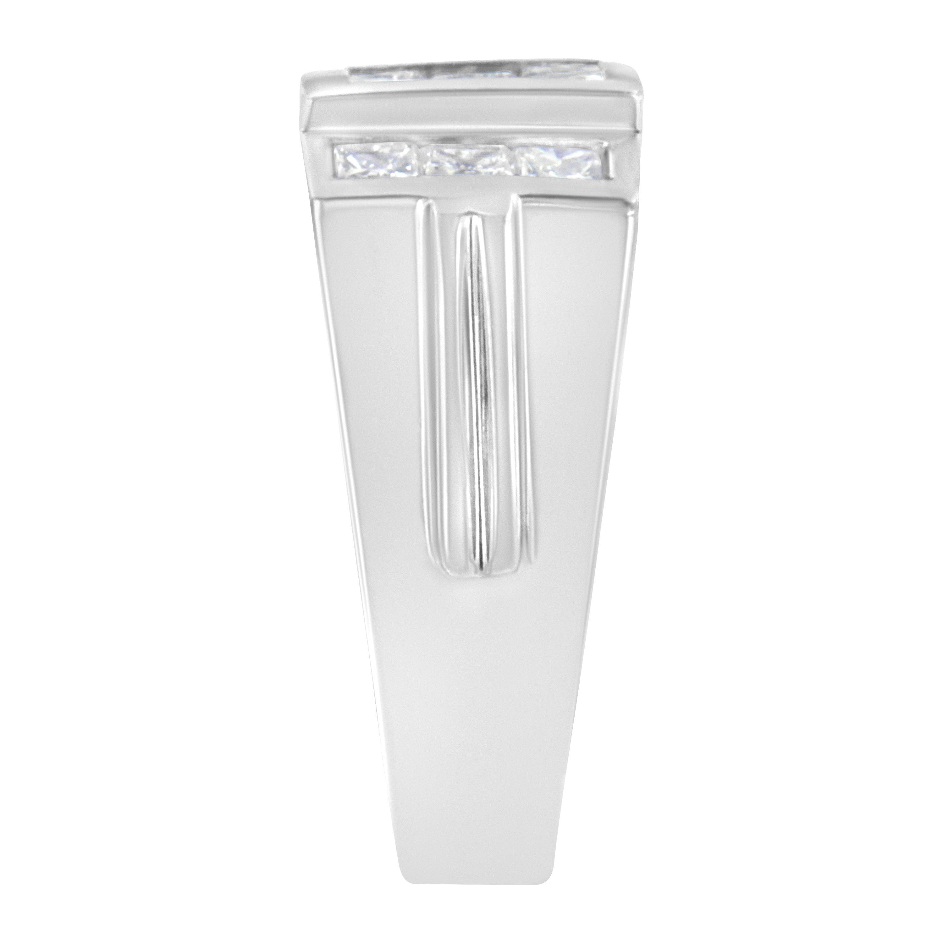 Men's 14K White Gold Diamond Cluster Ring 2 cttw, G-H Color, SI1-SI2 Clarity on sale at MyriadMart