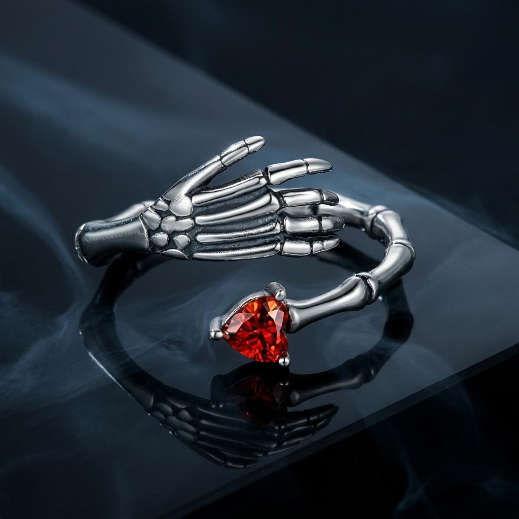 925 Sterling Silver Pavé Setting CZ Oxidized Ring on sale at MyriadMart
