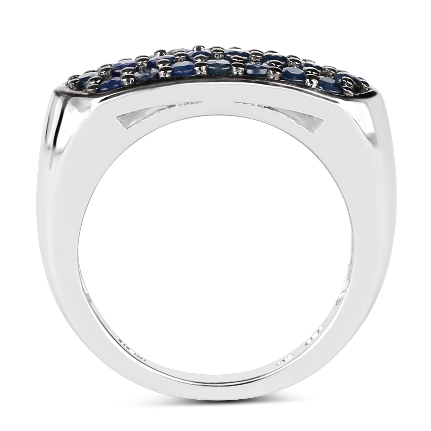 0.99 Carat Genuine Blue Sapphire .925 Sterling Silver Ring on sale at MyriadMart