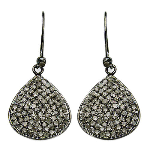 2.61 Carat Genuine Diamond .925 Sterling Silver Earrings on sale at MyriadMart