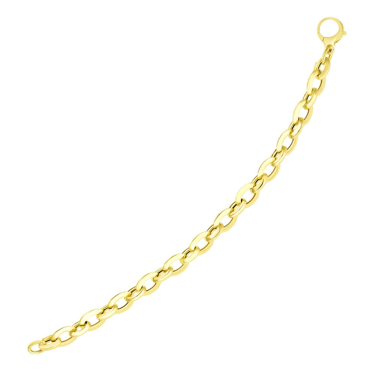 14k Yellow Gold Cable Chain Design Bracelet on sale at MyriadMart