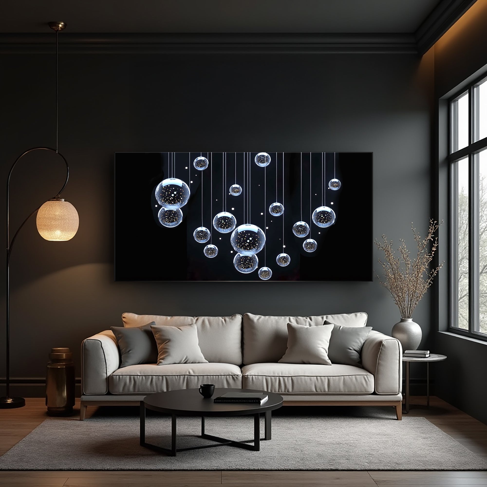 Modern Abstract Bubbles Wall Art on sale at MyriadMart