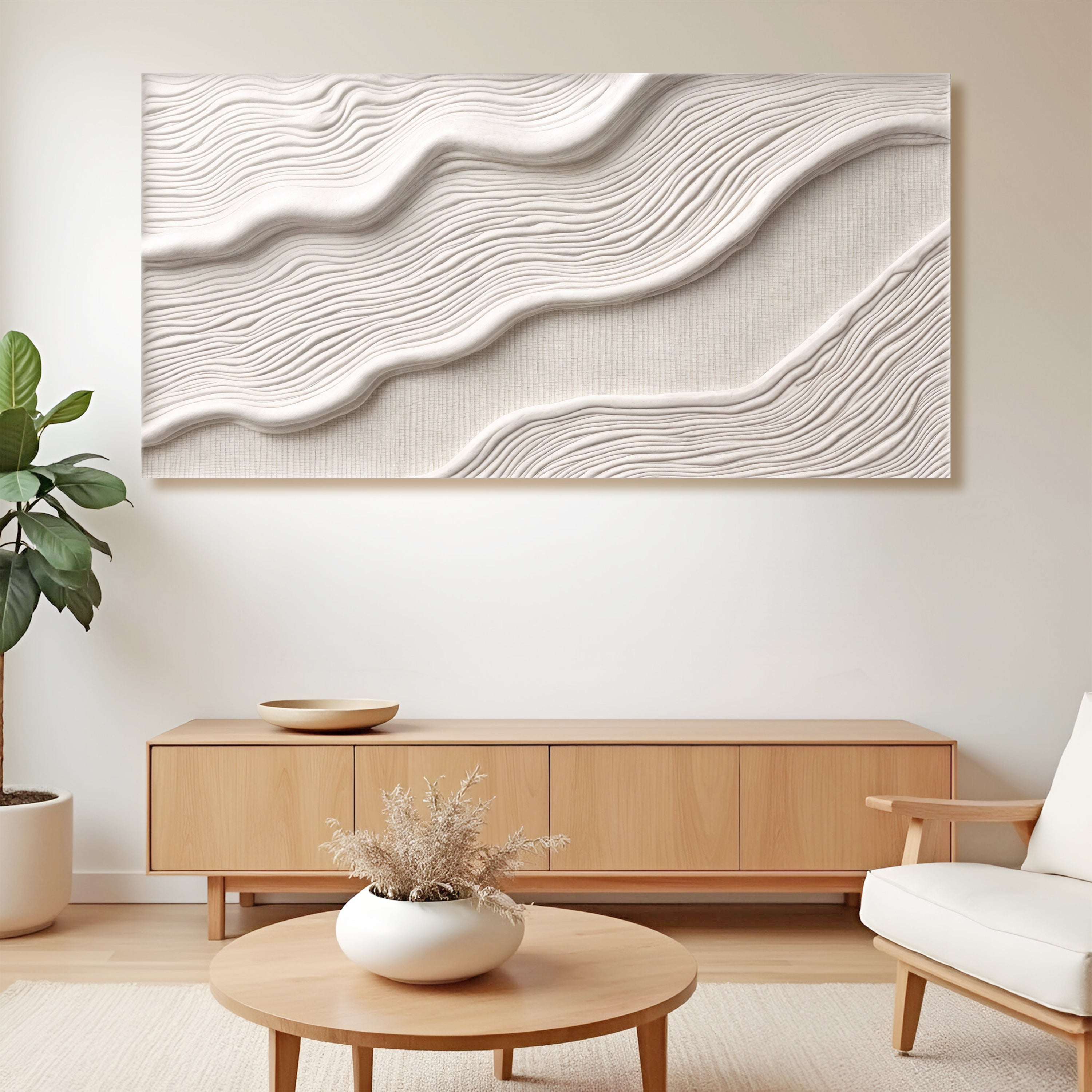 Ivory Impasto Abstract Wall Art II on sale at MyriadMart