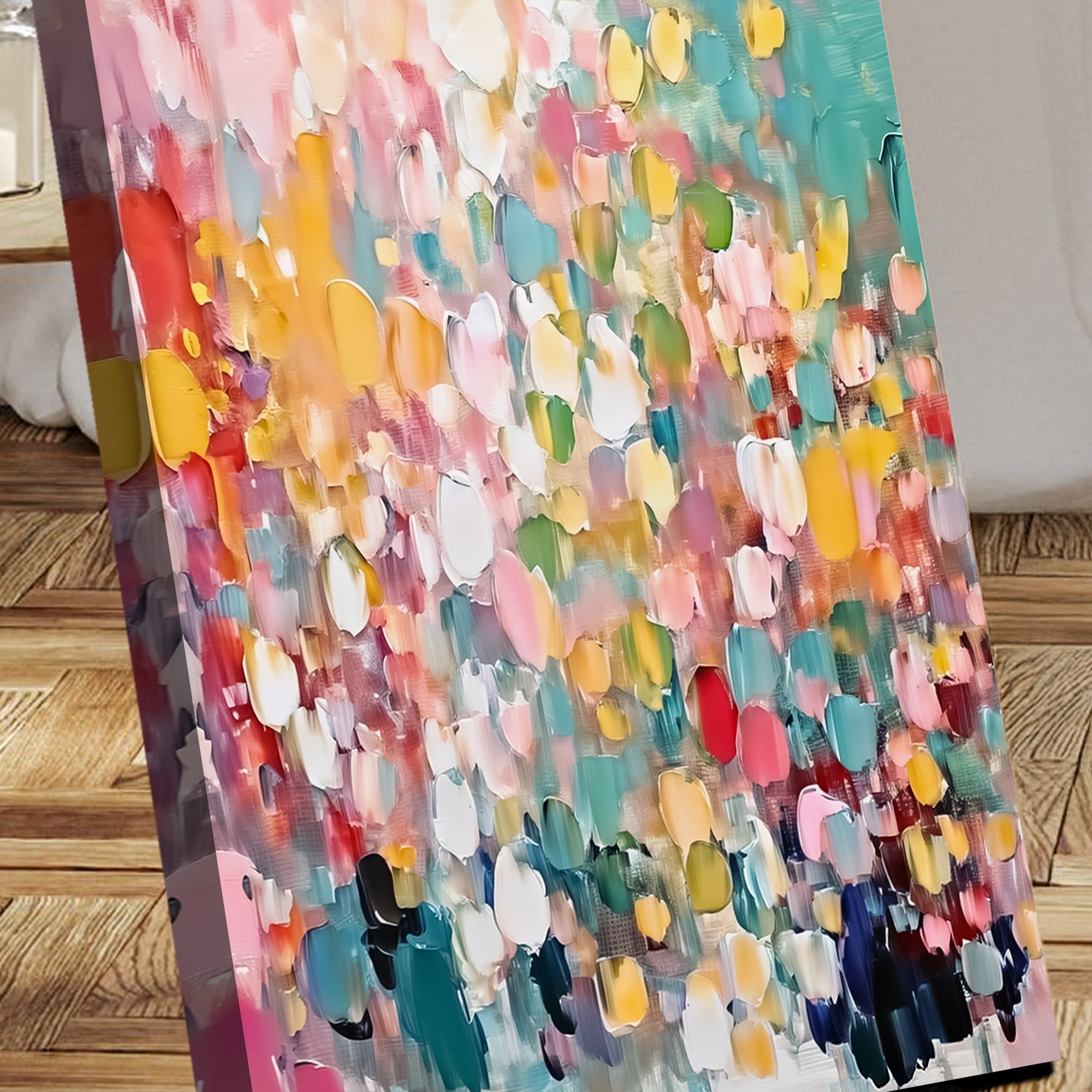 Wild Bloom Abstract Impasto Wall Art on sale at MyriadMart