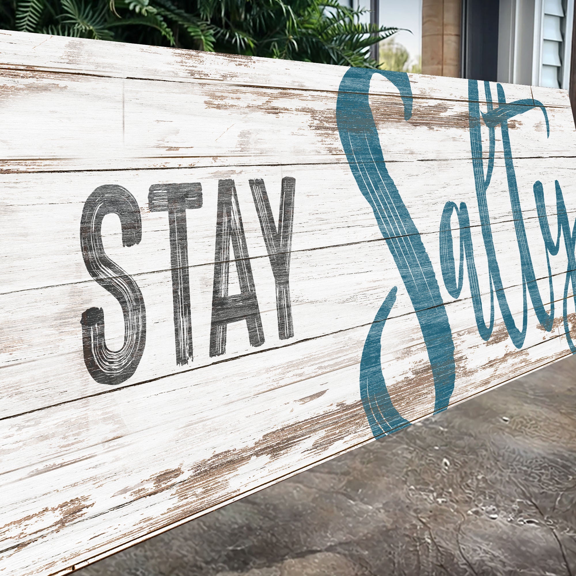Stay Salty Coastal Sign VIII on sale at MyriadMart