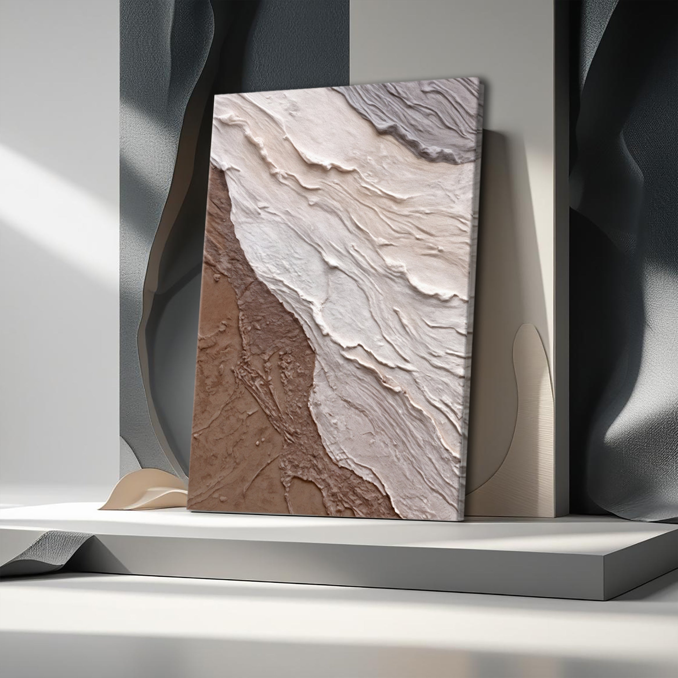 Abstract Earthy Waves Wall Art on sale at MyriadMart