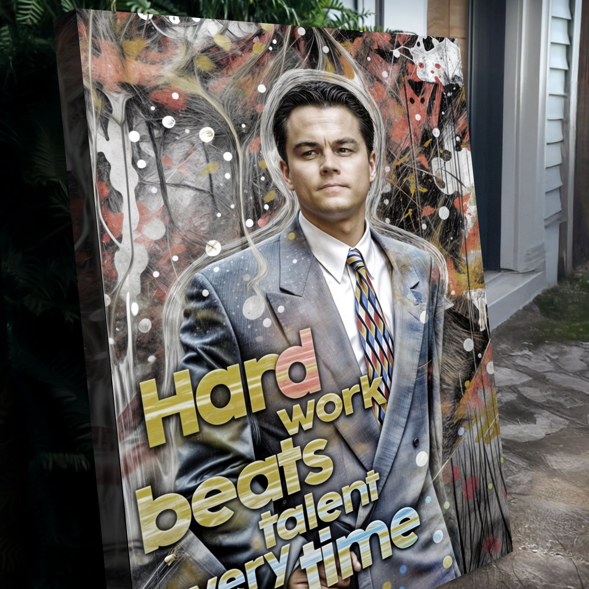 Hard Work Beats Talent Every Time Motivational Wall Sign on sale at MyriadMart