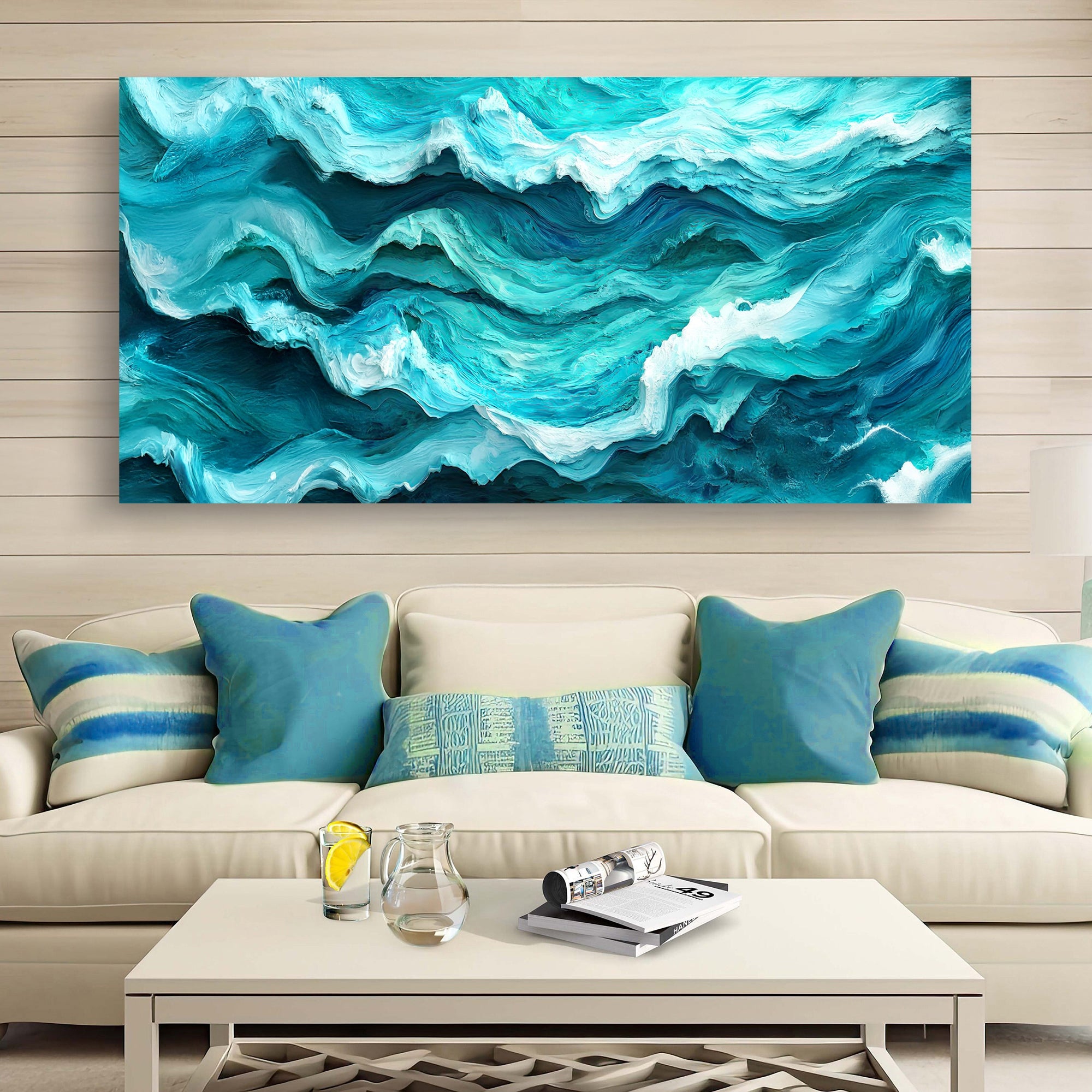 Blue Ocean Coastal Wall Art III on sale at MyriadMart