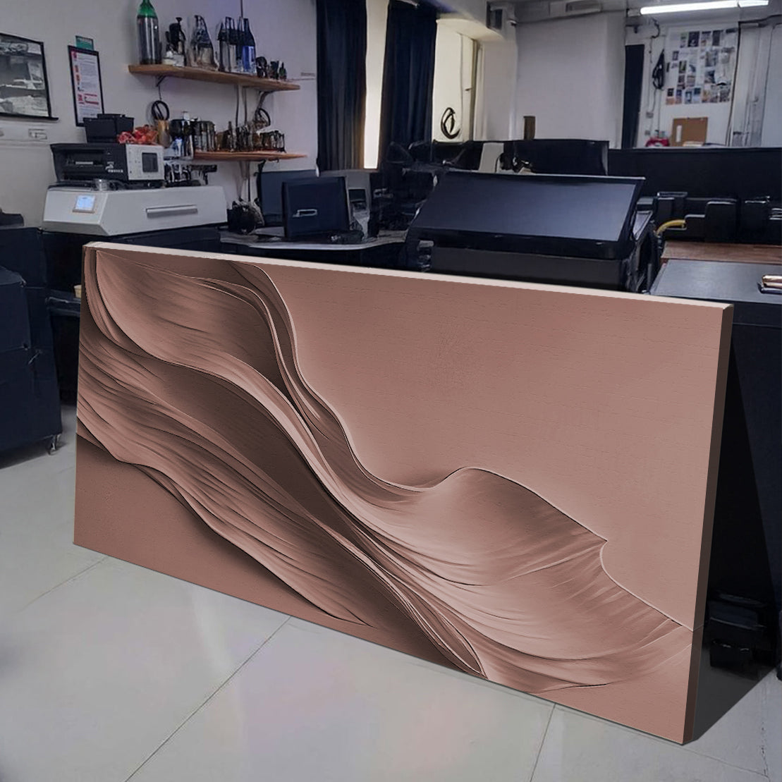 Warm Terracotta Minimalist Wall Art on sale at MyriadMart