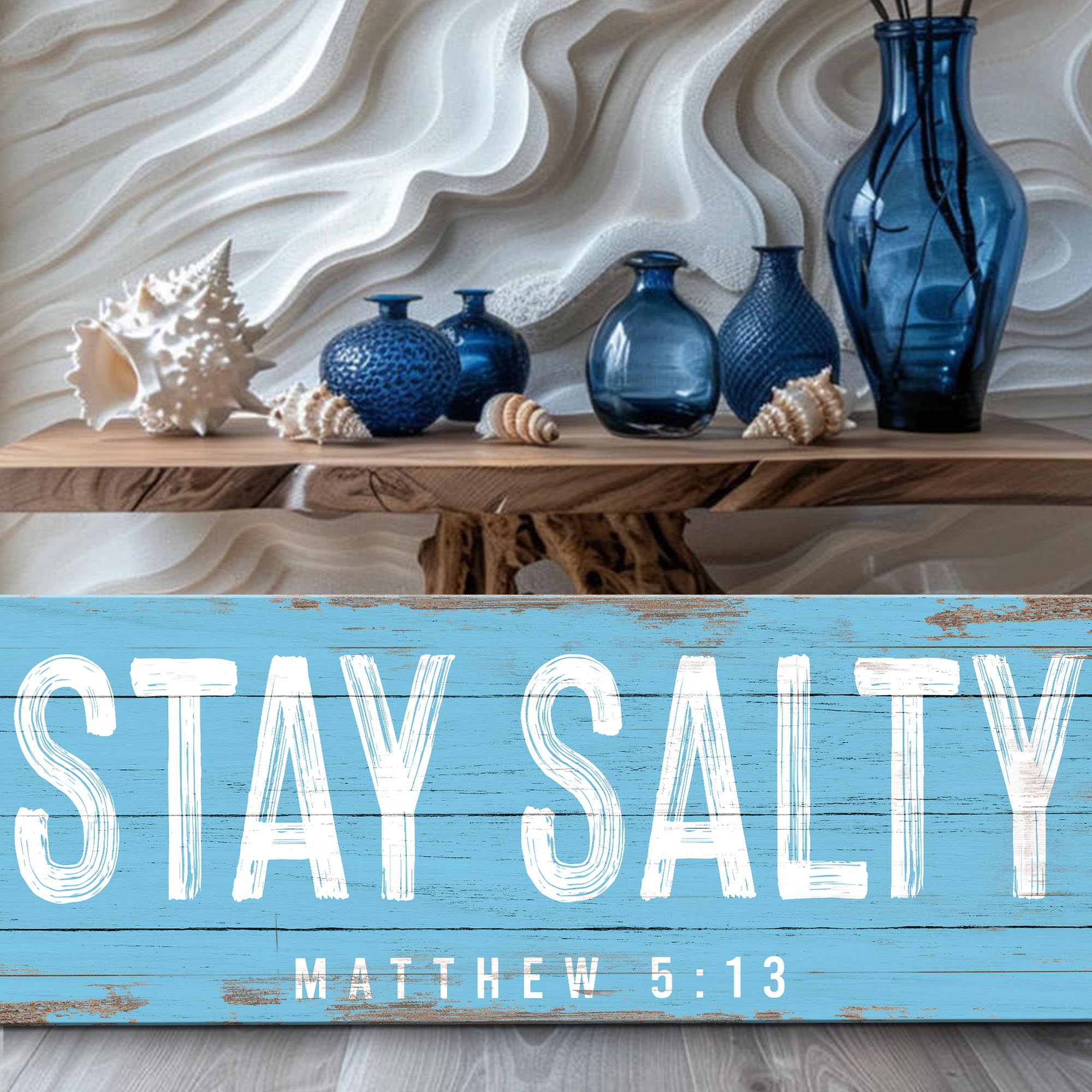 Stay Salty Coastal Sign IV on sale at MyriadMart