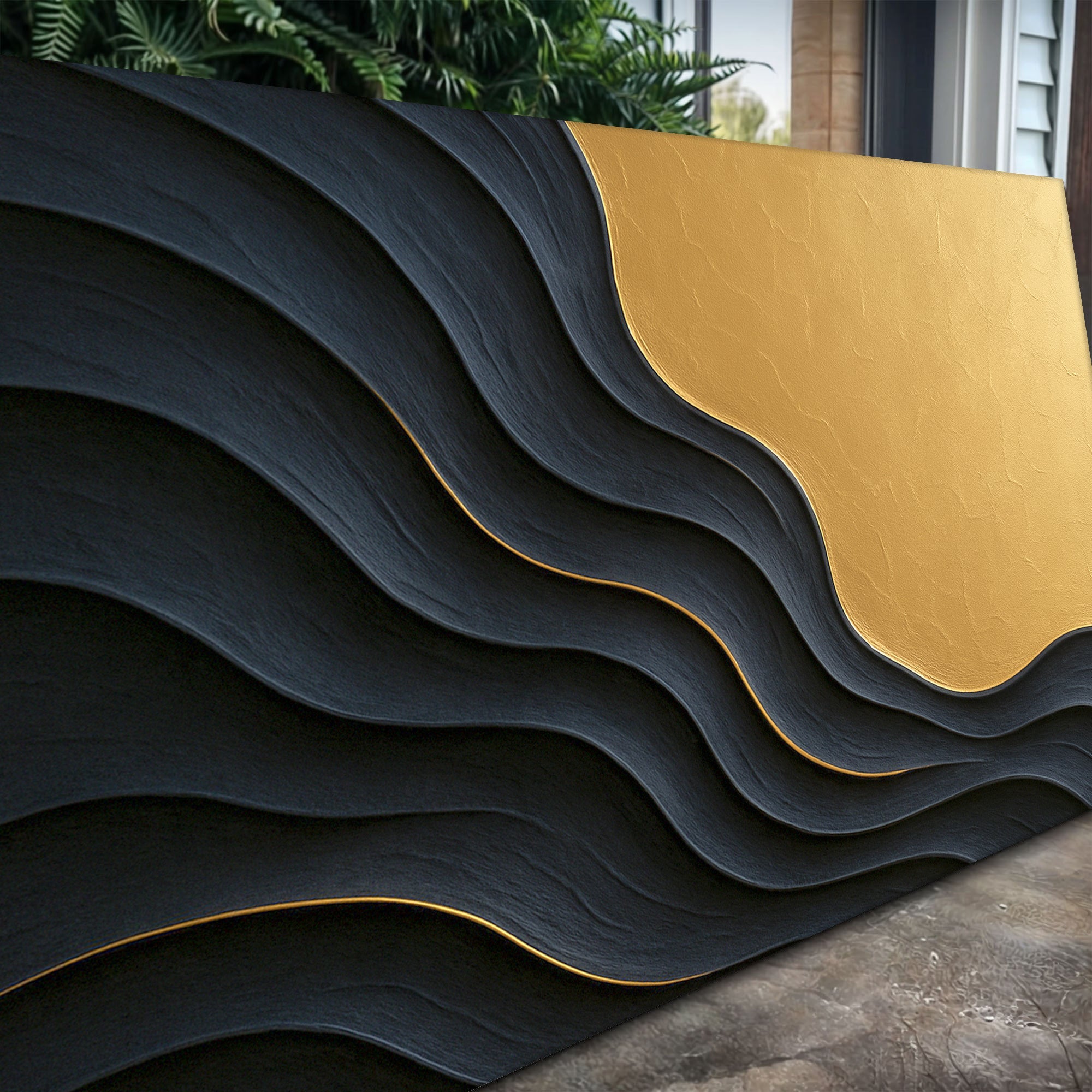 Black And Gold Minimalist Abstract XII on sale at MyriadMart