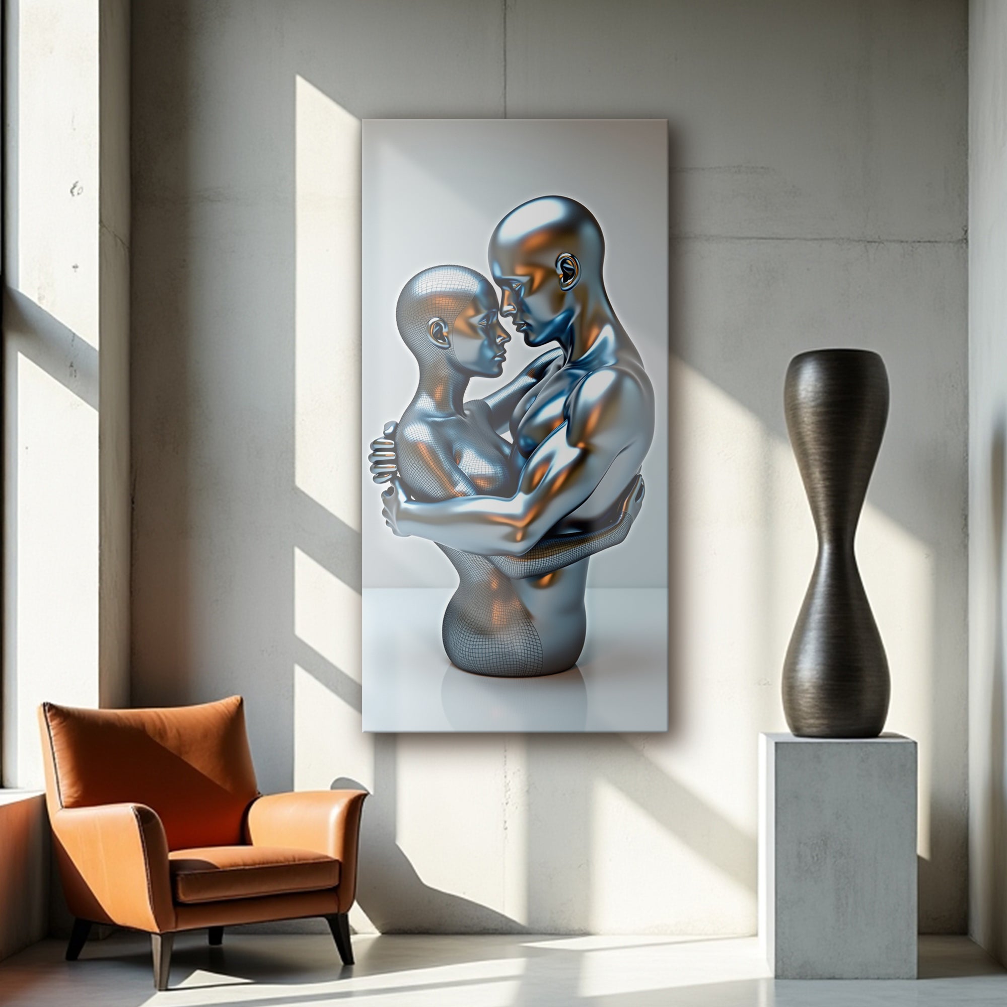 Eternal Love Figure Abstract Wall Art II on sale at MyriadMart