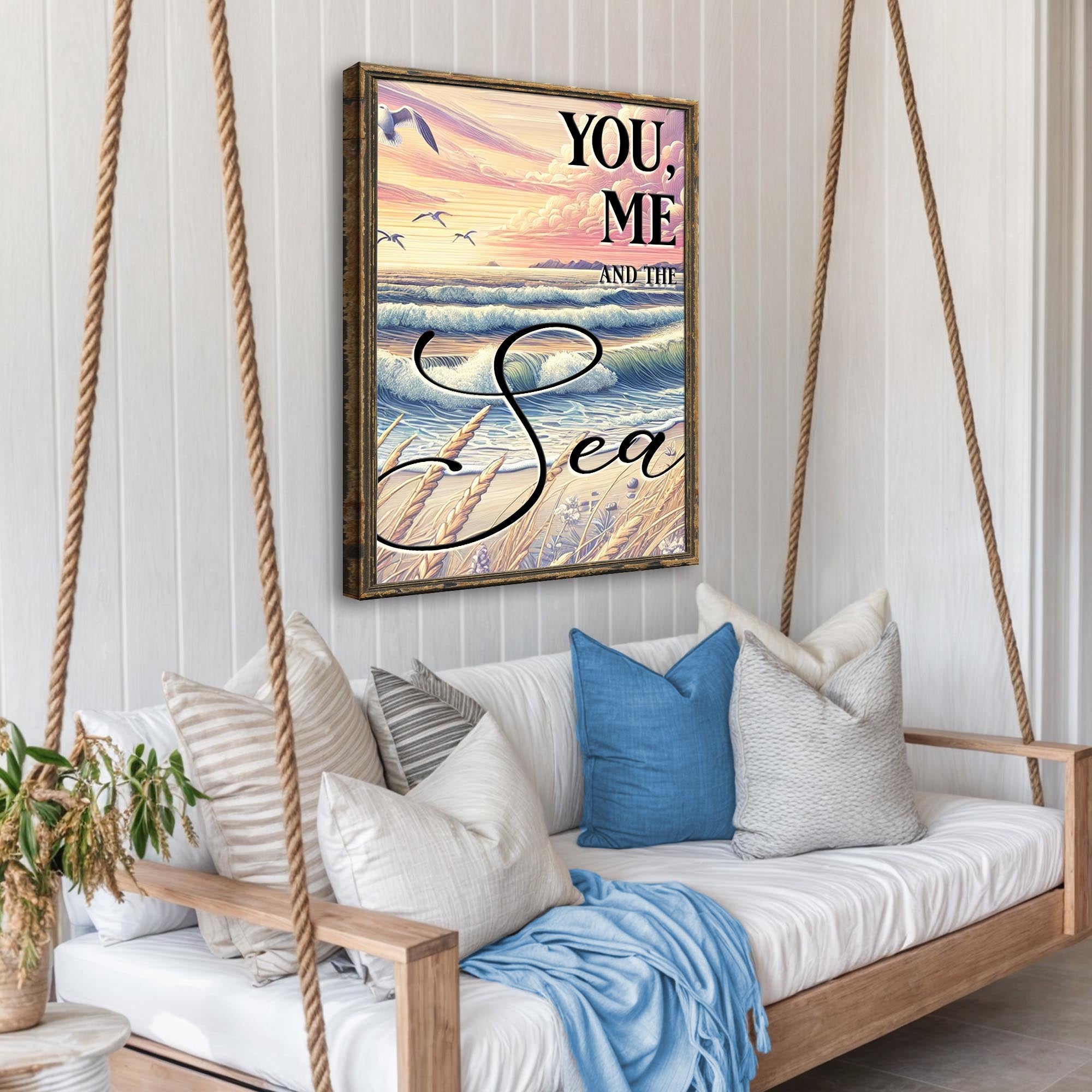 You Me and the Sea Coastal Sign on sale at MyriadMart