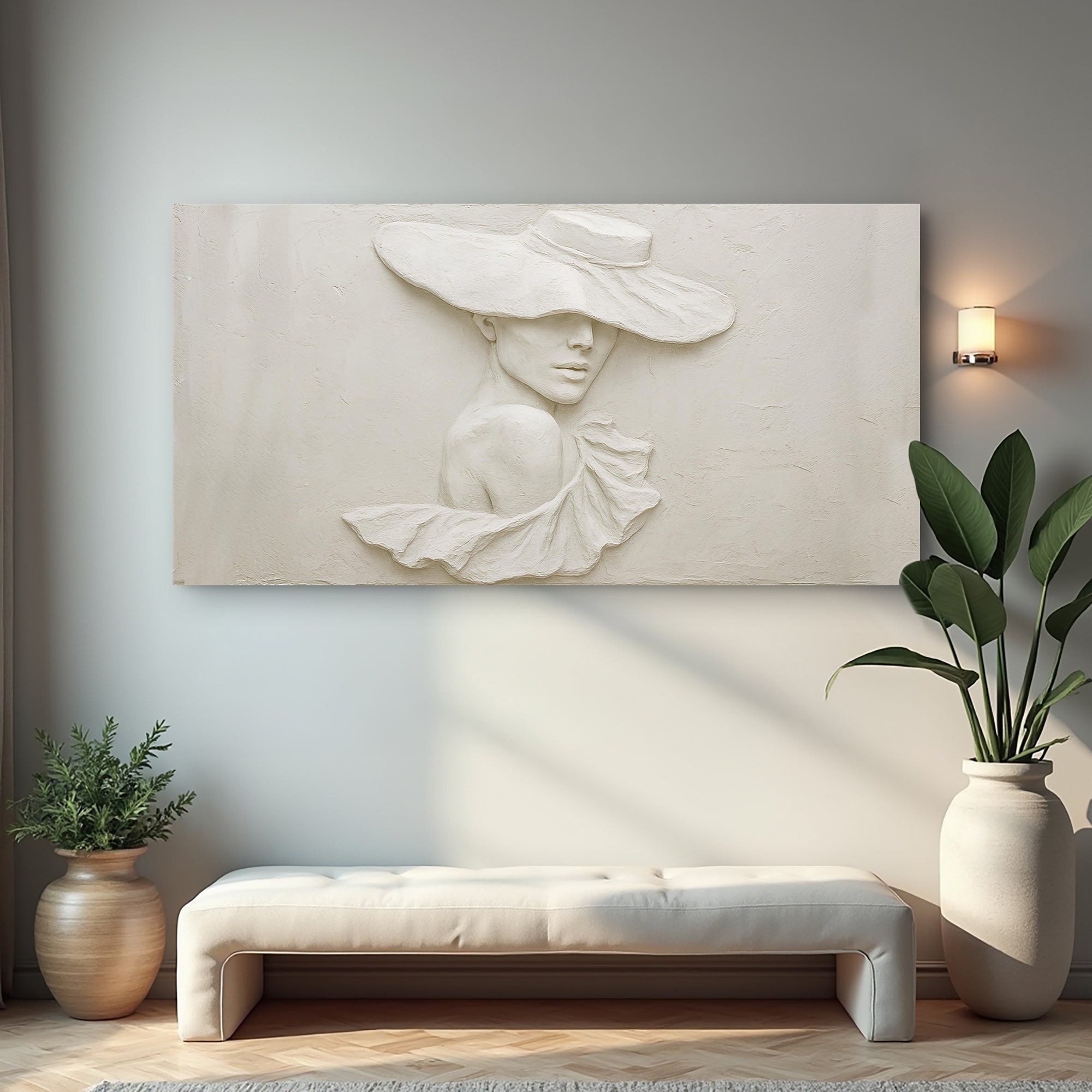 3D Minimalist Female Portrait Wall Art on sale at MyriadMart