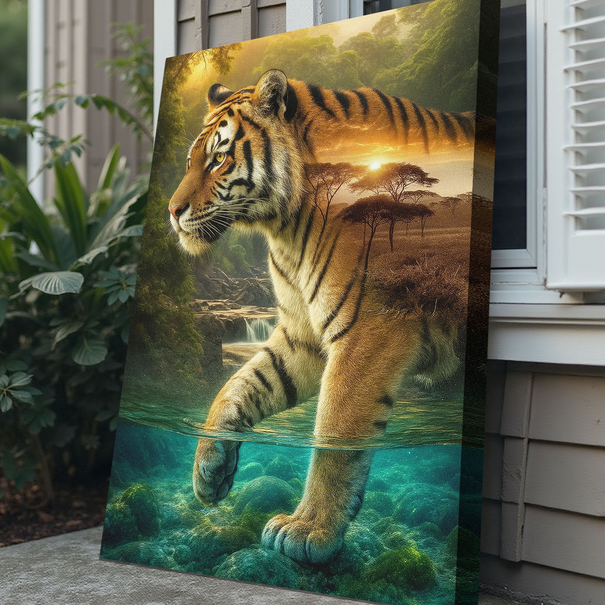 Tiger's Allegory Wall Art on sale at MyriadMart