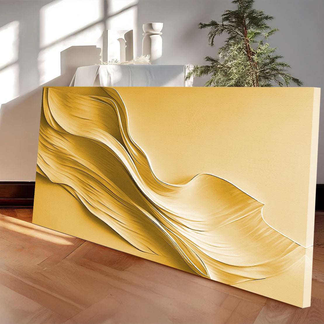 Gold Minimalist Wall Art II on sale at MyriadMart