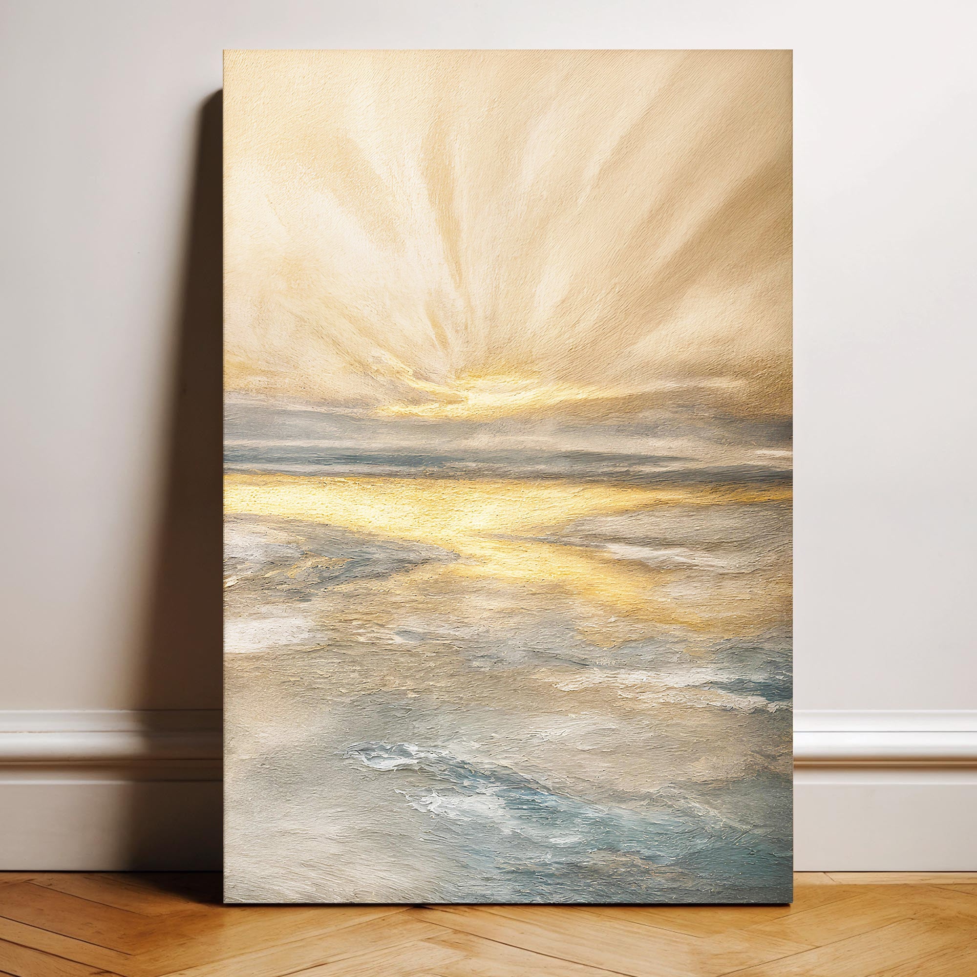 Abstract Sunrise By The Lakeside Wall Art on sale at MyriadMart