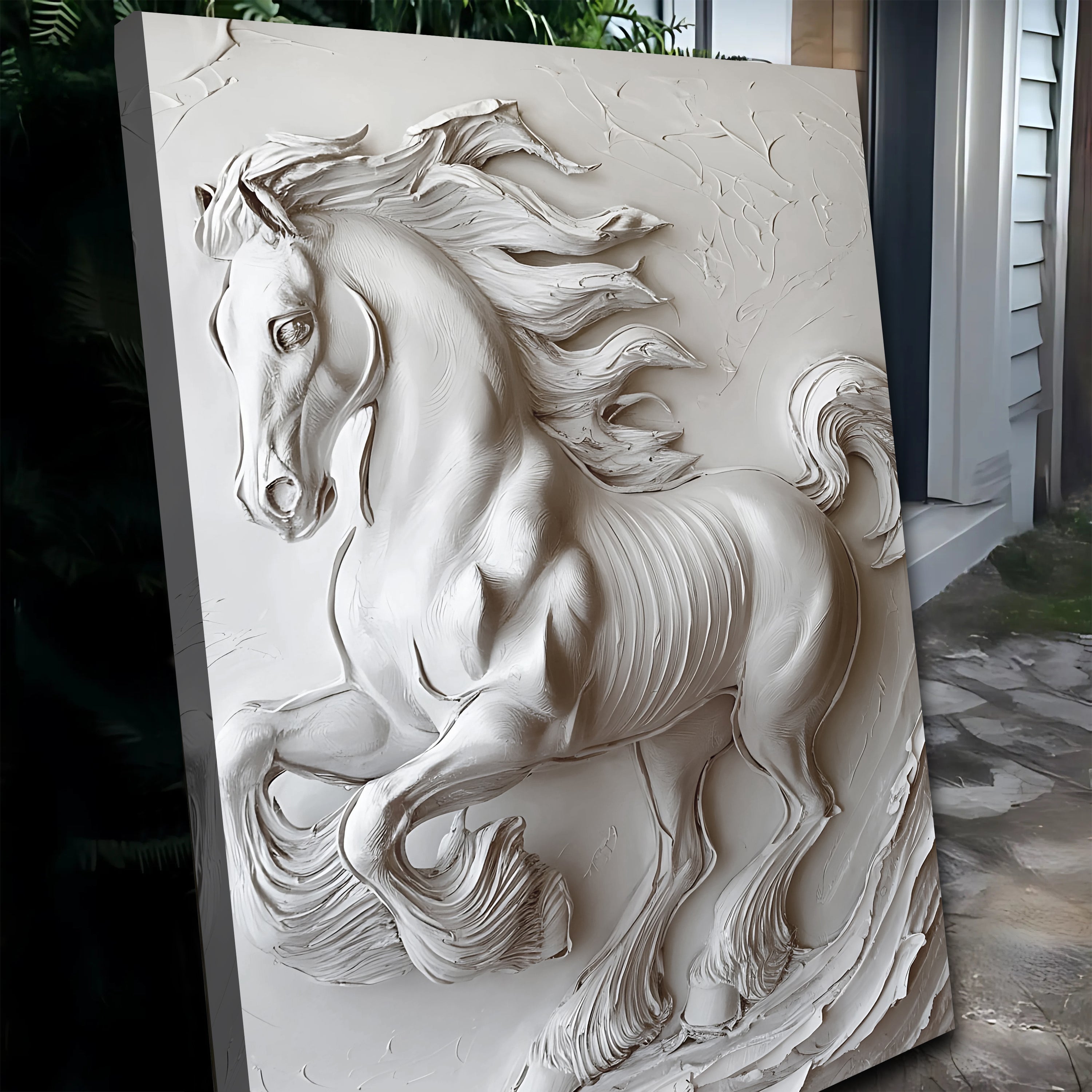 3D Minimalist Horse Wall Art on sale at MyriadMart