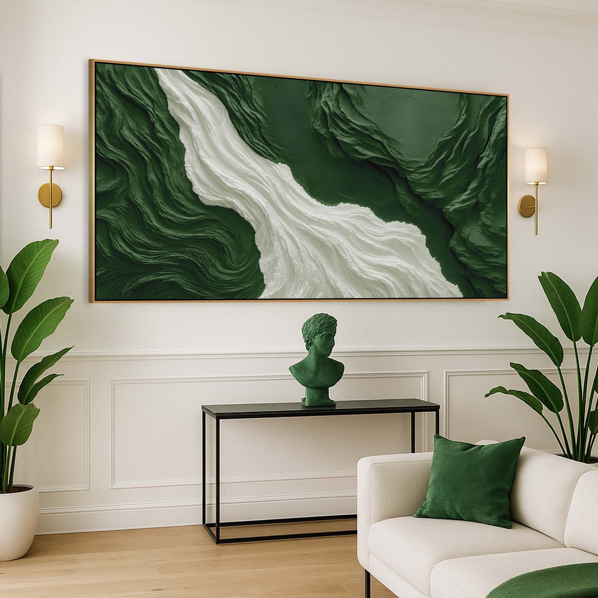 Green Rivers Abstract Wall Art on sale at MyriadMart