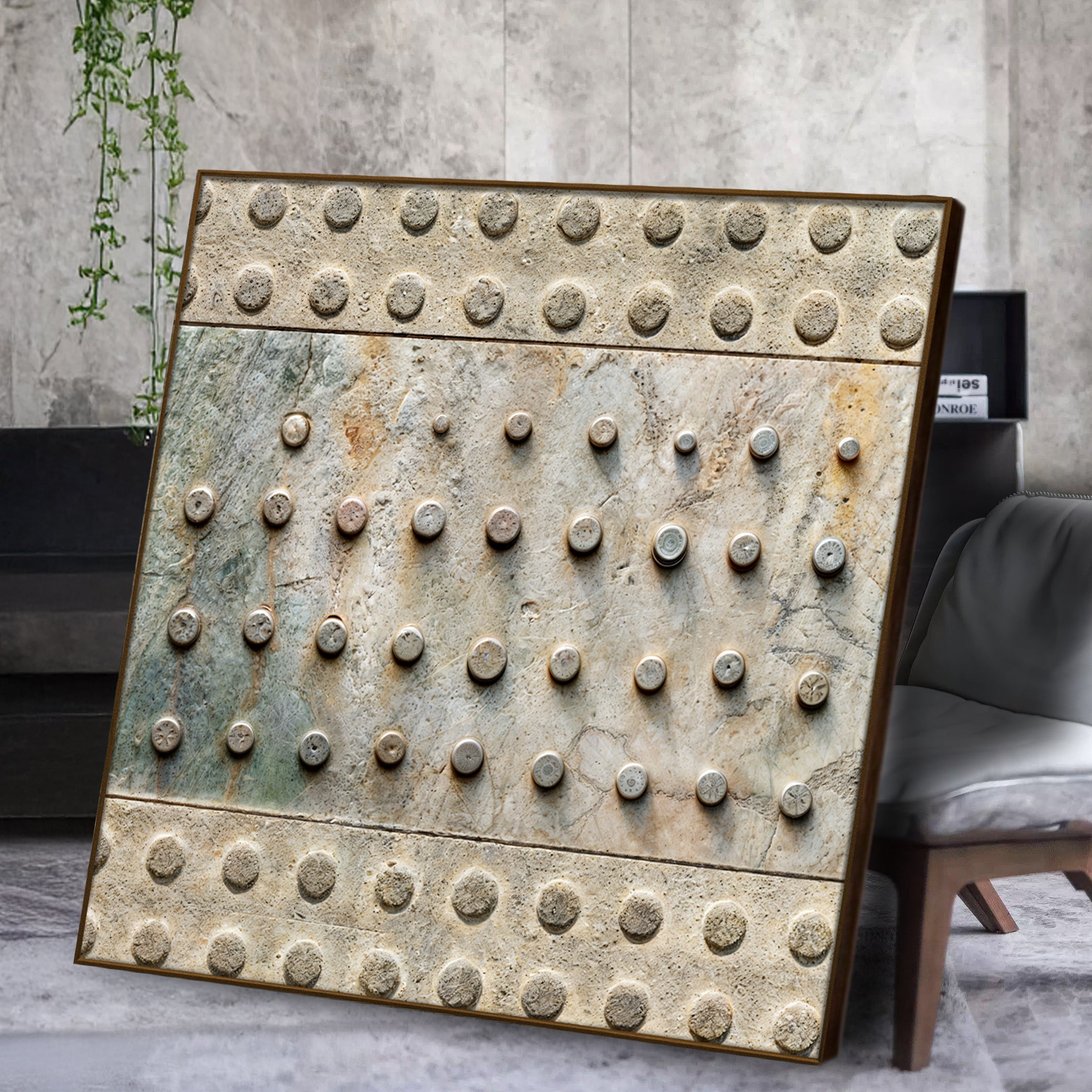 Brown Minimalist Abstract Wall Art on sale at MyriadMart